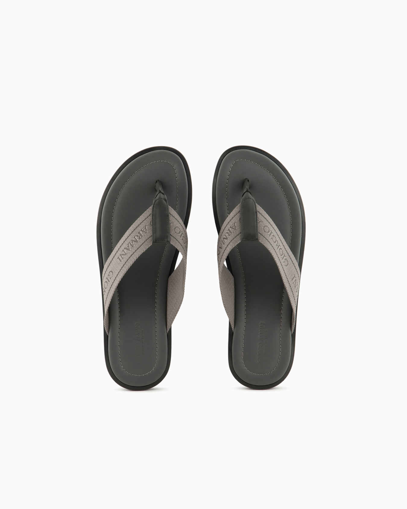Infradito in nastro con logo Slide 2
