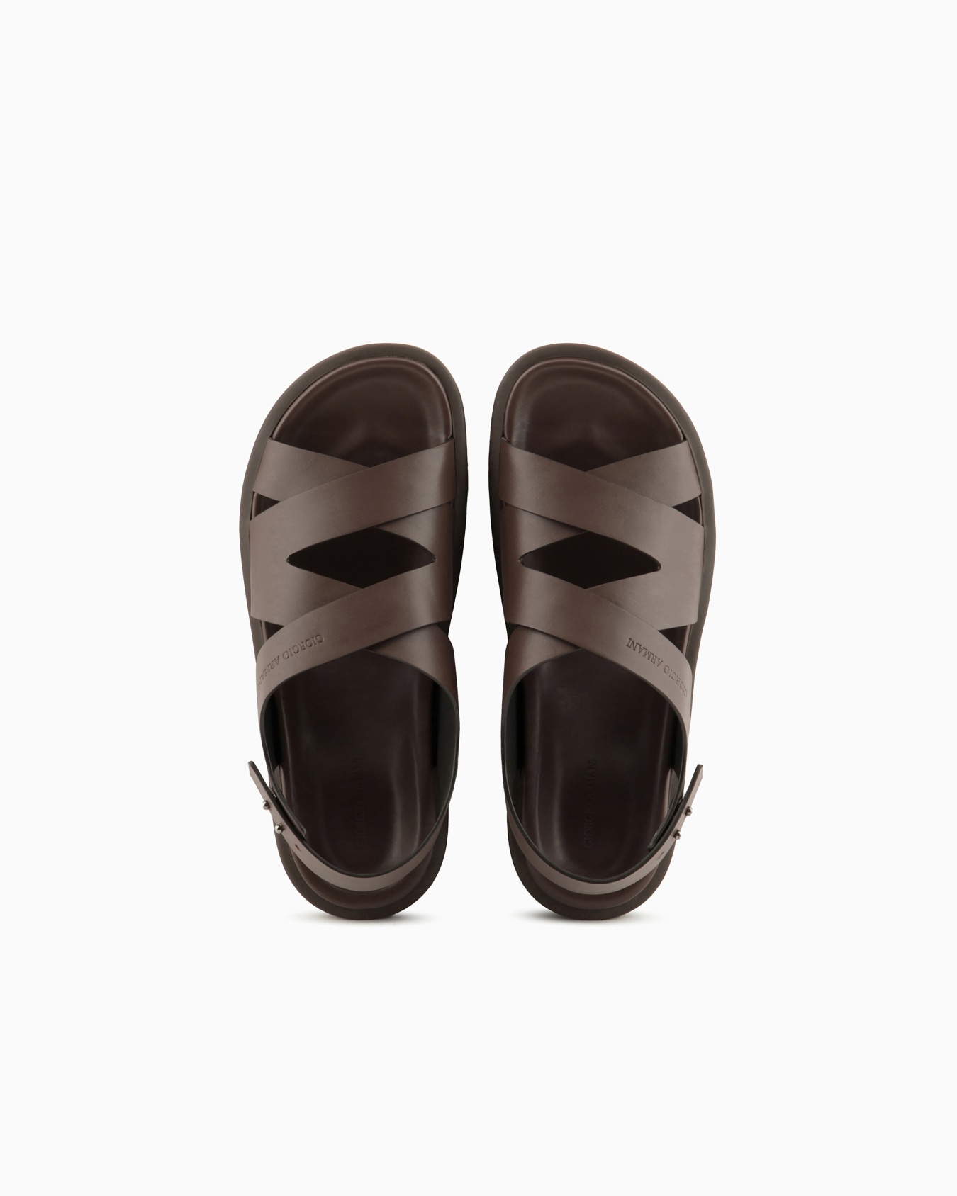 Sandales torsadées en cuir Diapositive 2