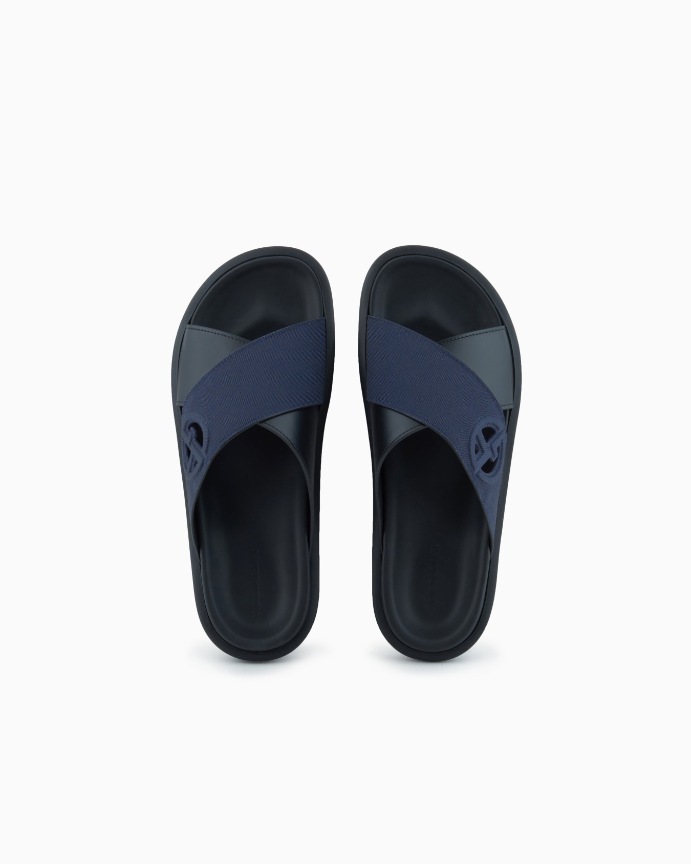 Leather and grosgrain sandals Slide 2