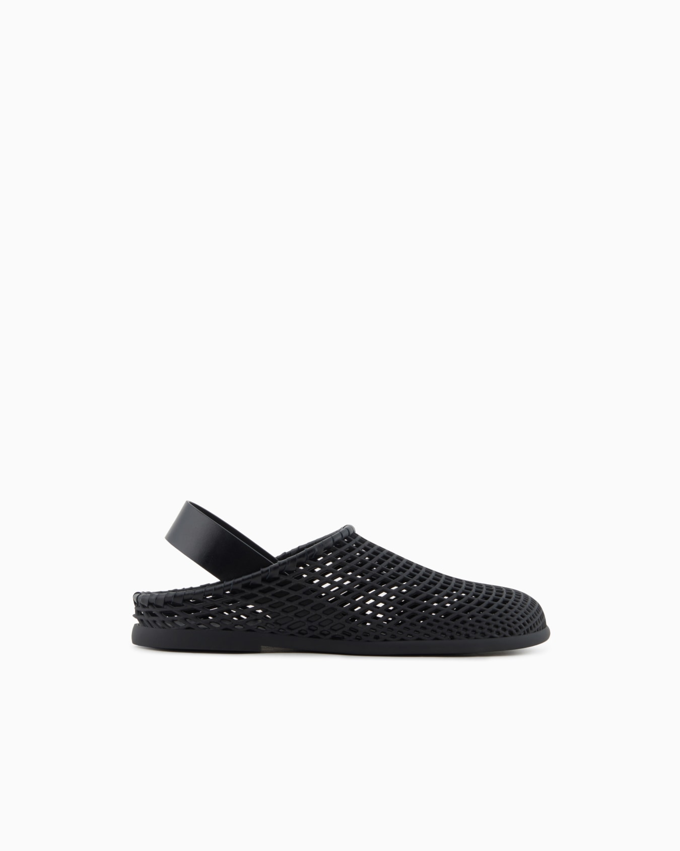 Sandales en cuir et caoutchouc  Diapositive 0