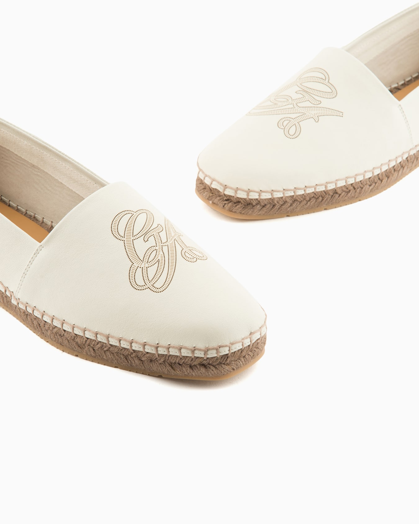 Nappa-leather espadrilles with logo Slide 4