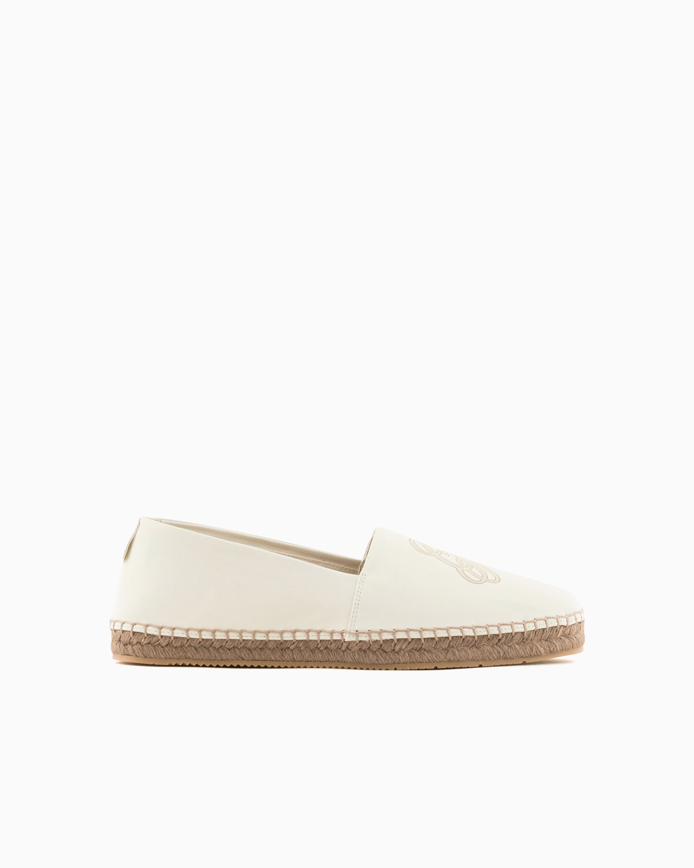 Nappa-leather espadrilles with logo Slide 0