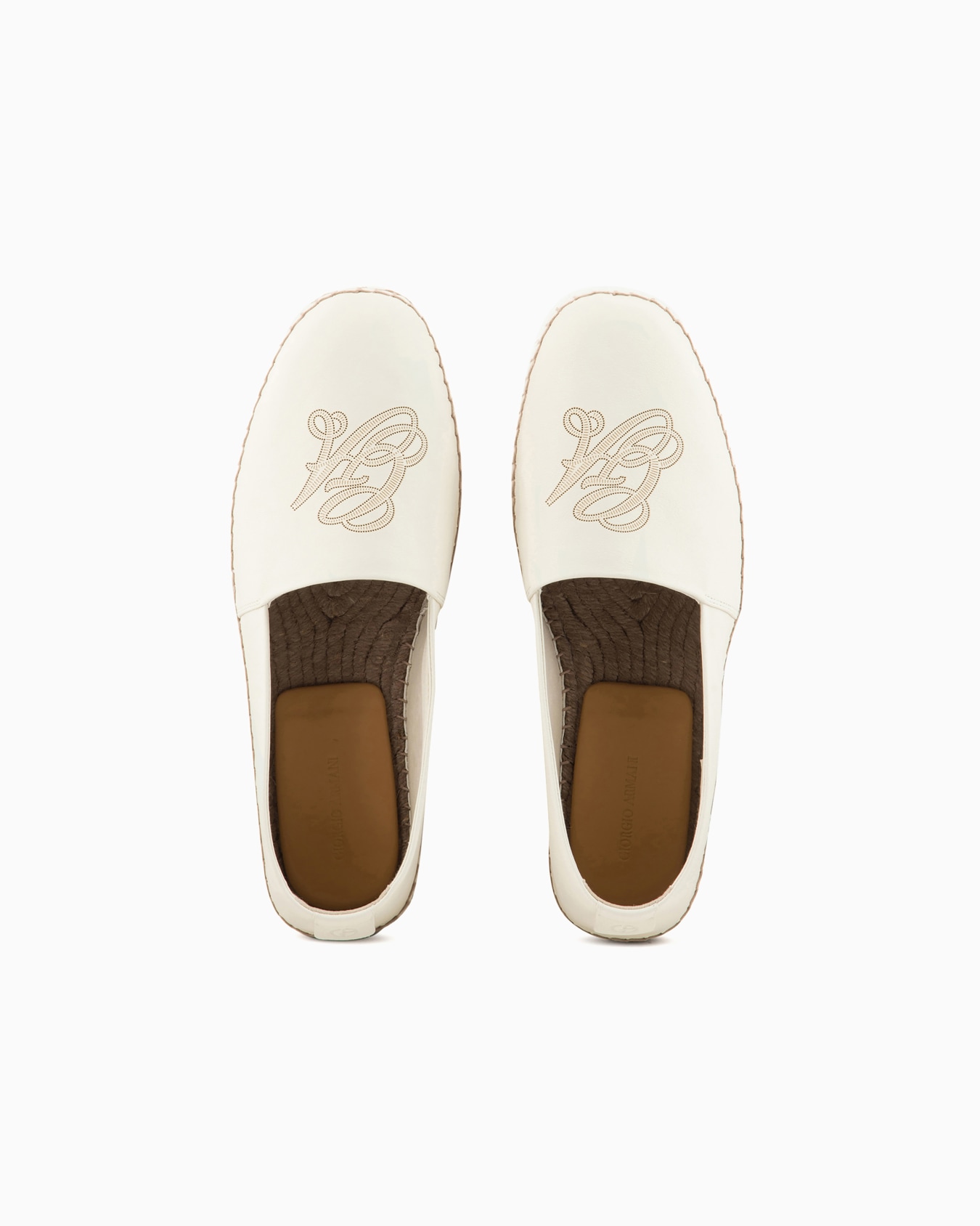 Nappa-leather espadrilles with logo Slide 2