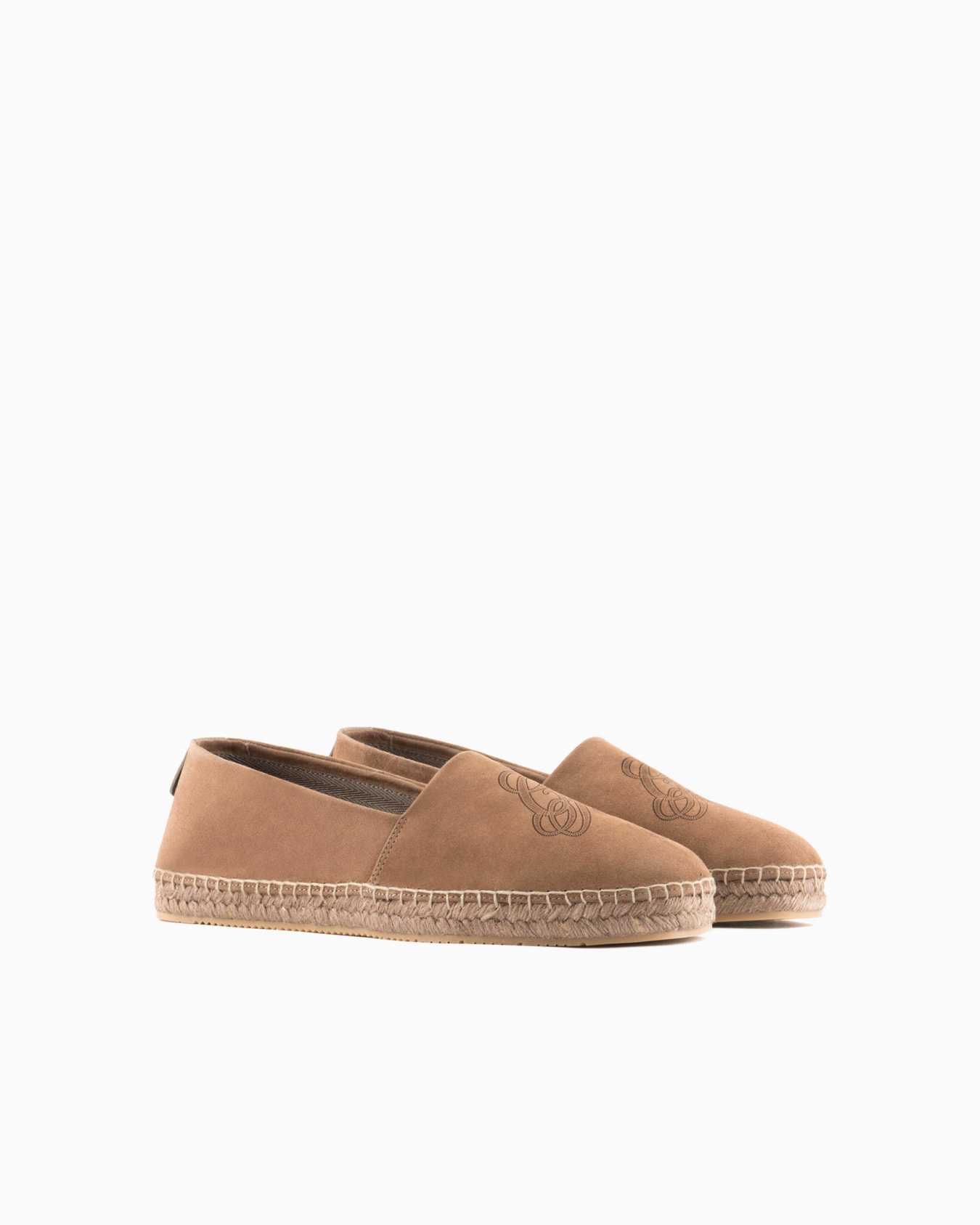 Suede espadrilles with logo Slide 1