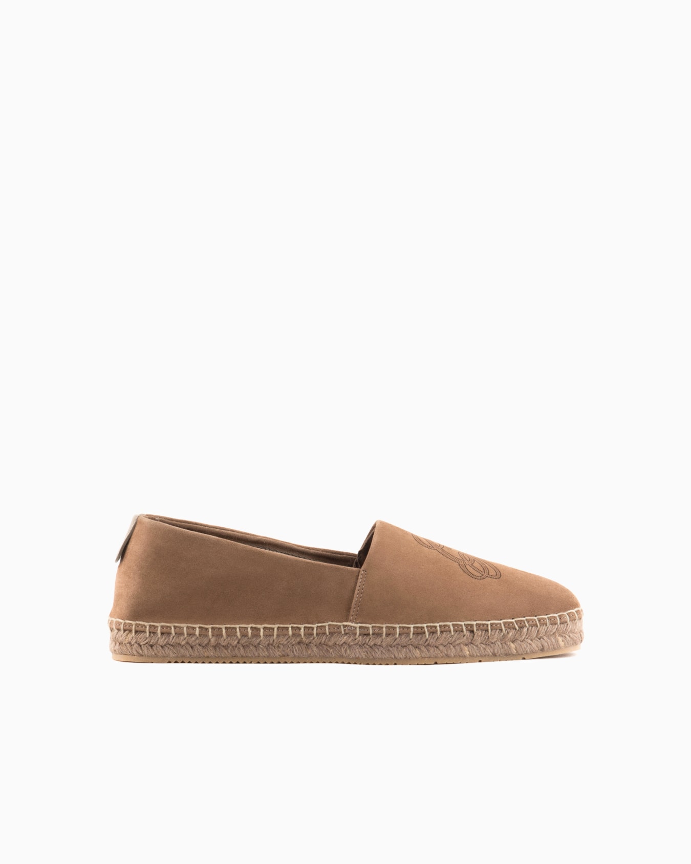 Suede espadrilles with logo Slide 0