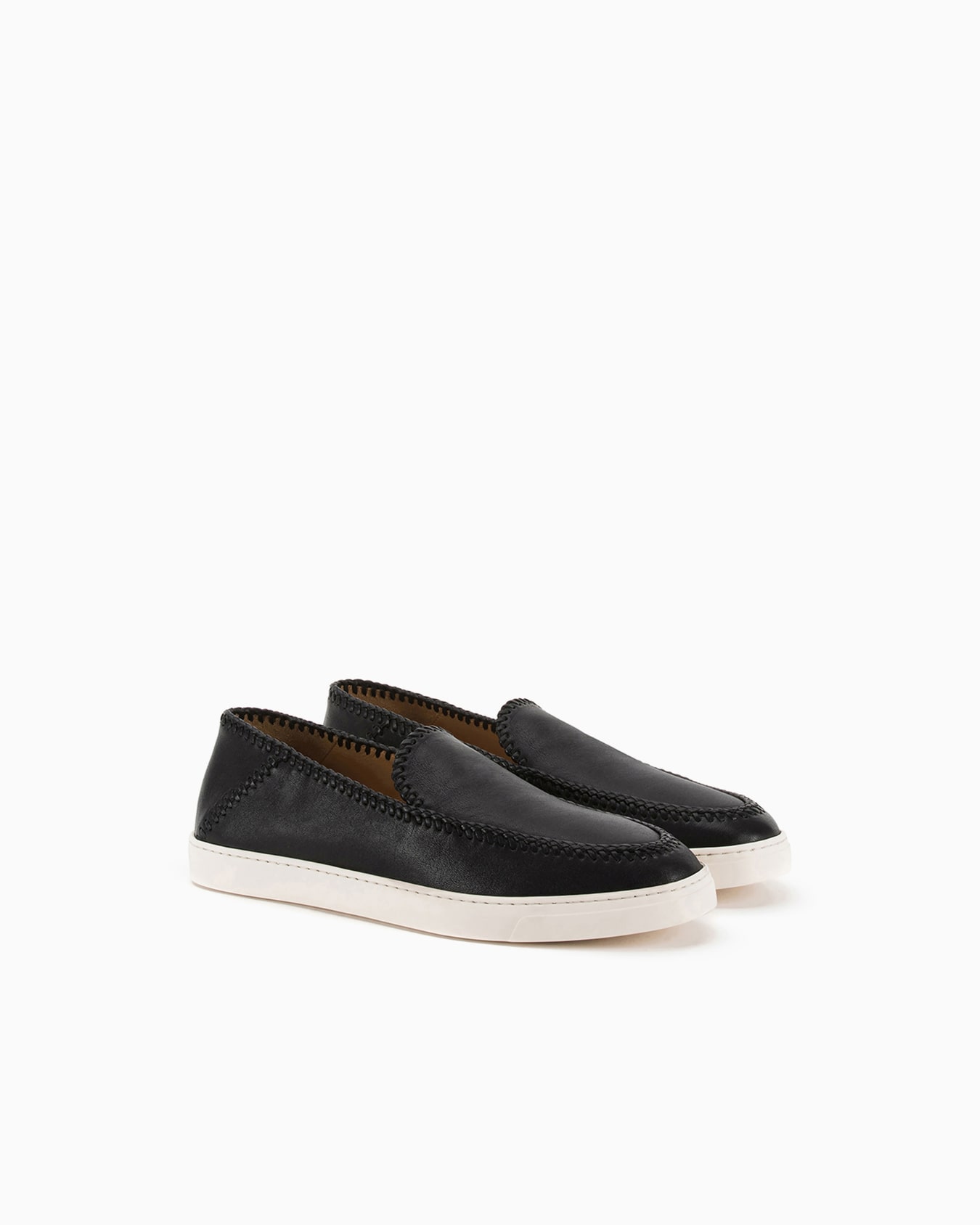 Galleria 3 nappa-leather slip-ons Slide 1