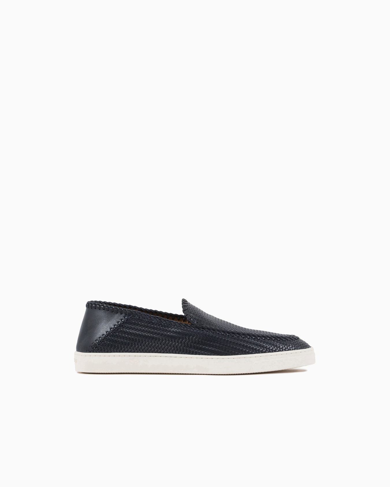 Galleria 3 Braided printed leather slip-ons Slide 0