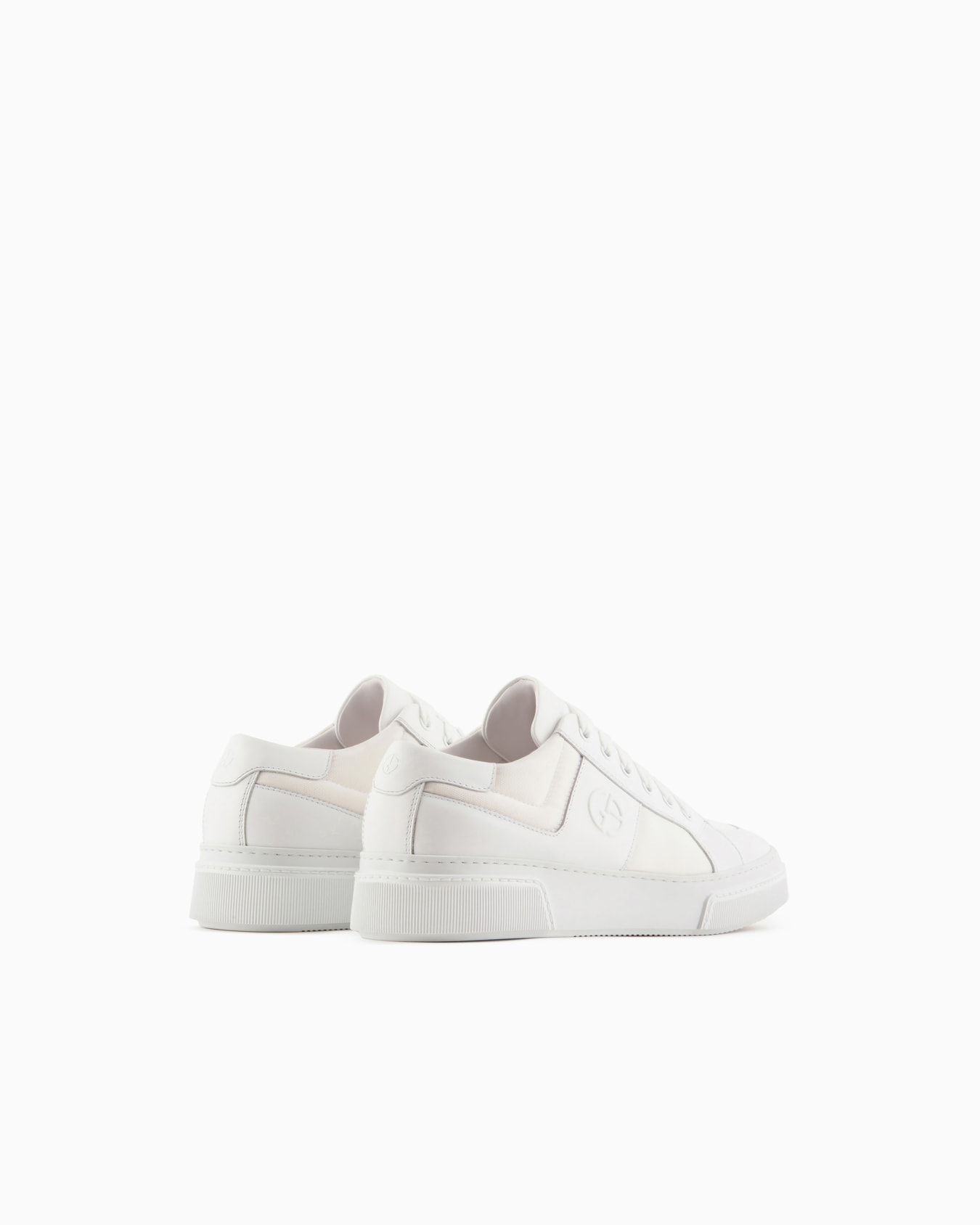 Leather and fabric sneakers Slide 3