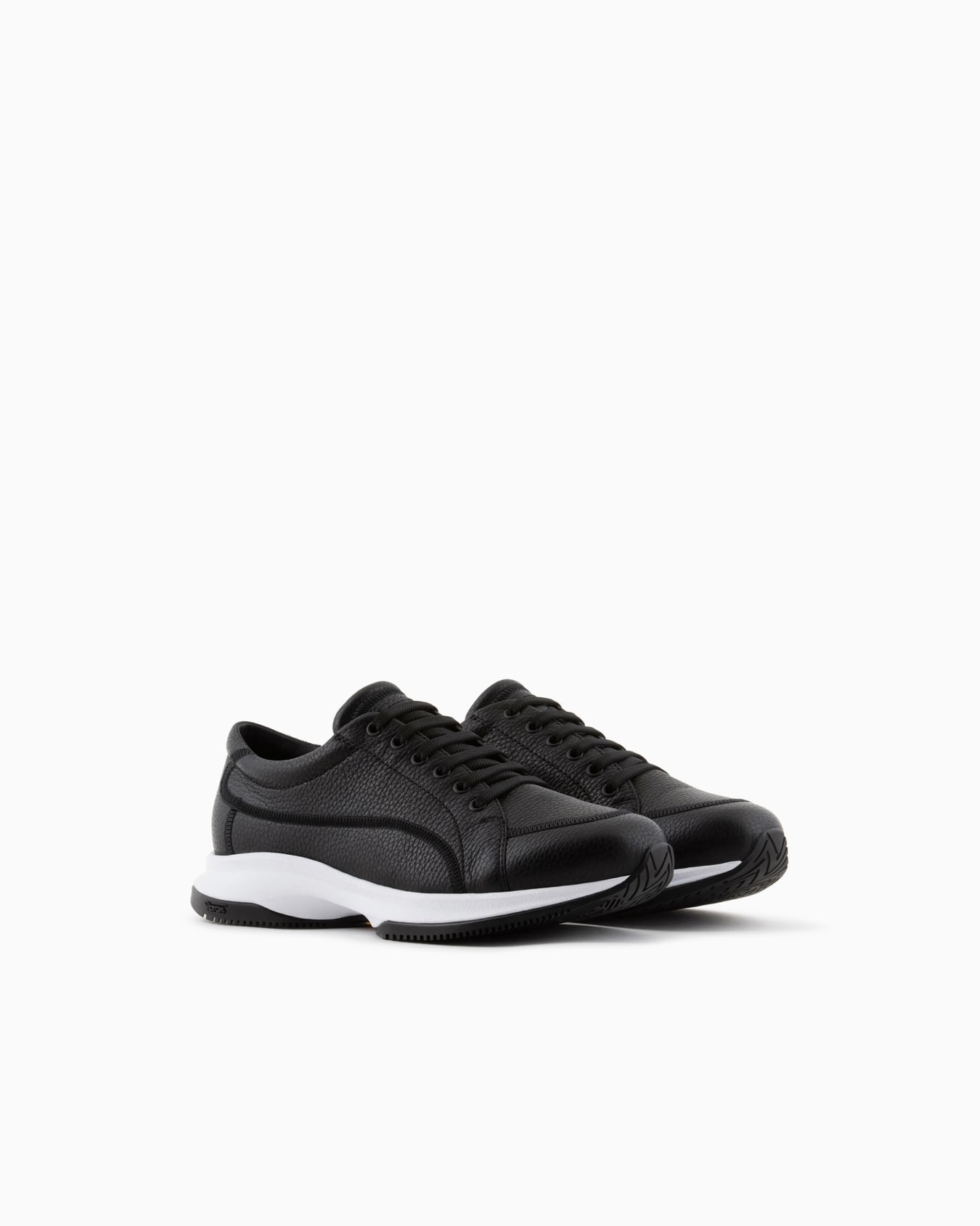 Deerskin and leather sneakers Slide 1