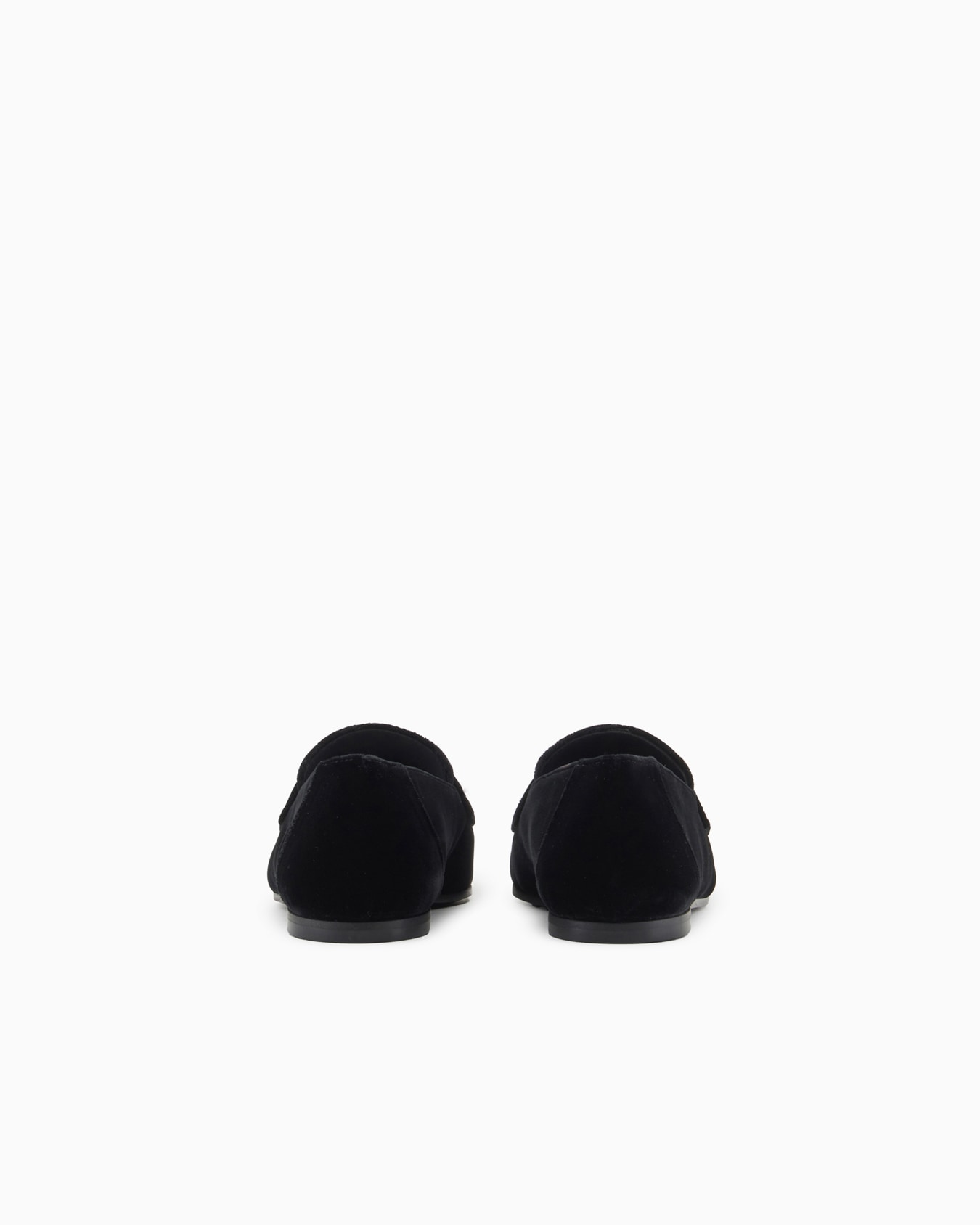 Velvet loafers with saddle Slide 3