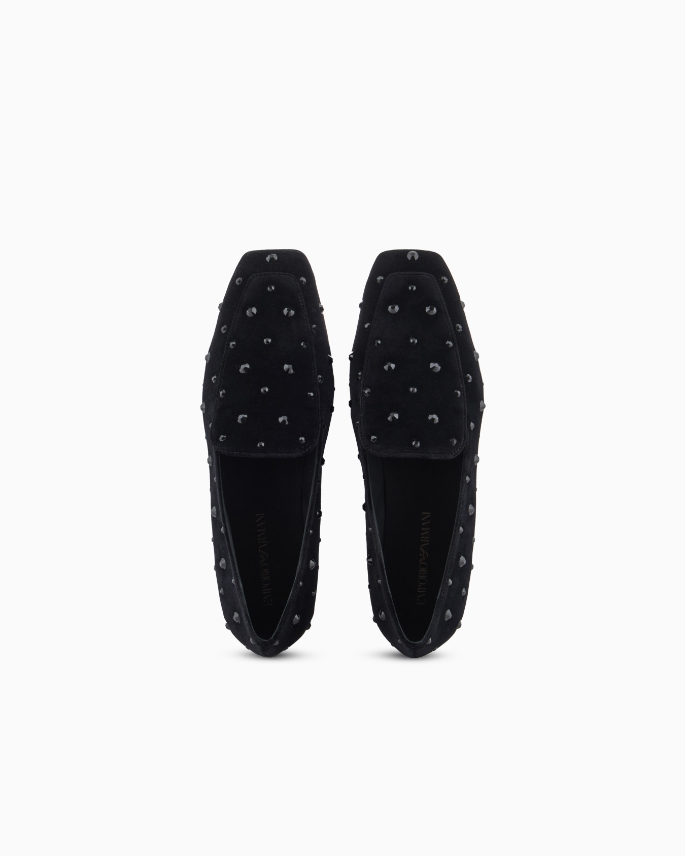 Samt-Pantolette mit Strass Folie 2
