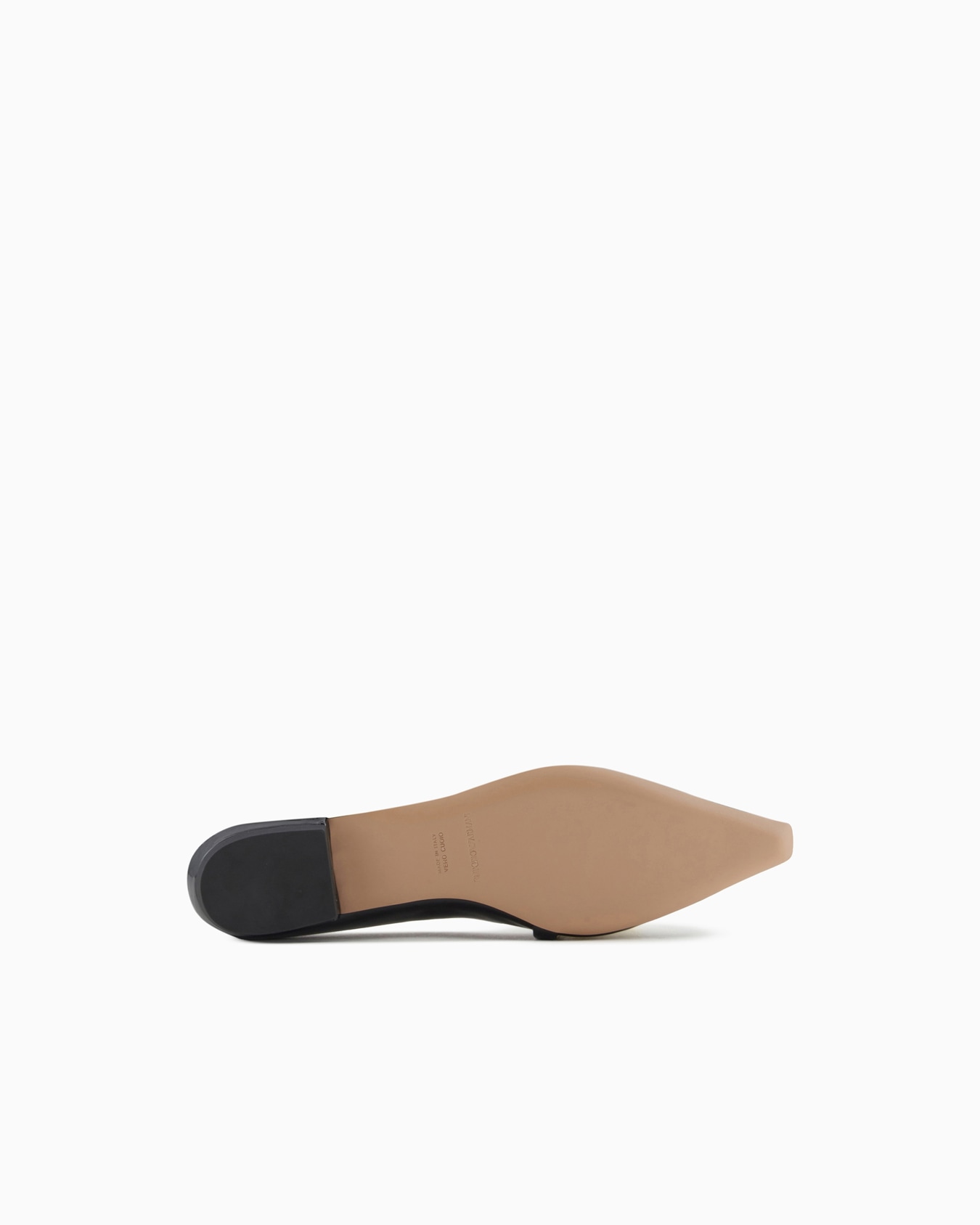 Pointed-toe ballerinas in patent leather with an eagle plate Slide 5