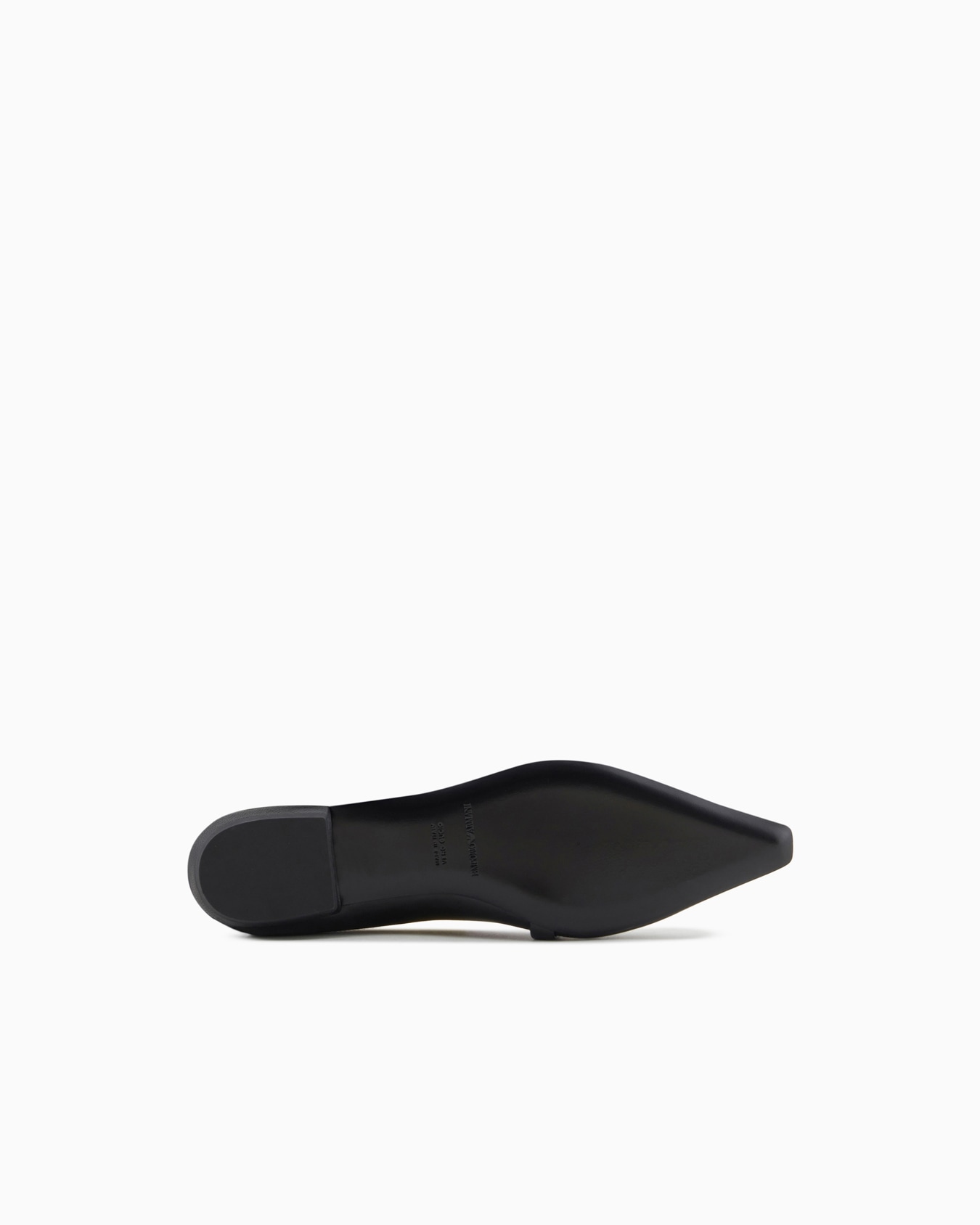 Nappa-leather pointed-toe ballerinas with eagle plate Slide 5