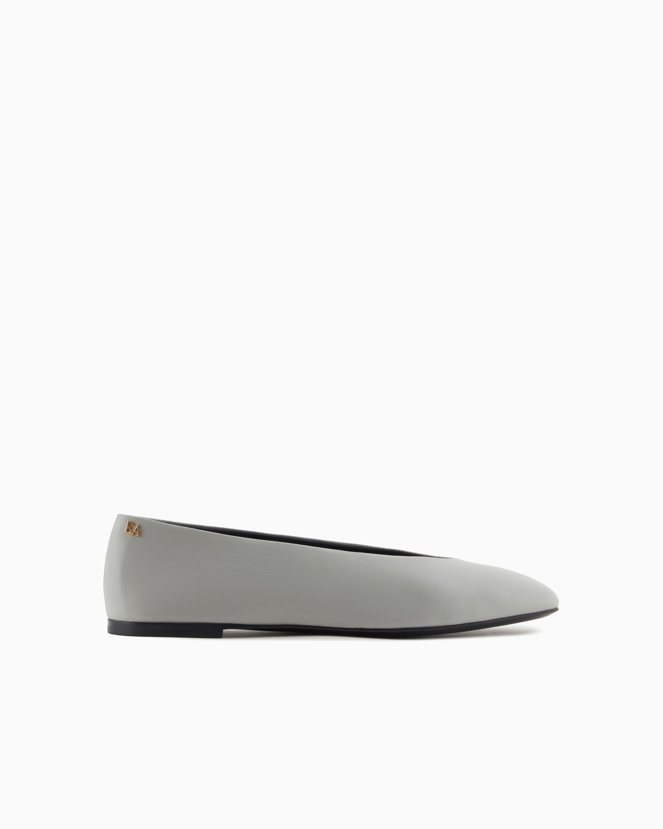 Nappa-leather square-toed ballerinas Slide 0