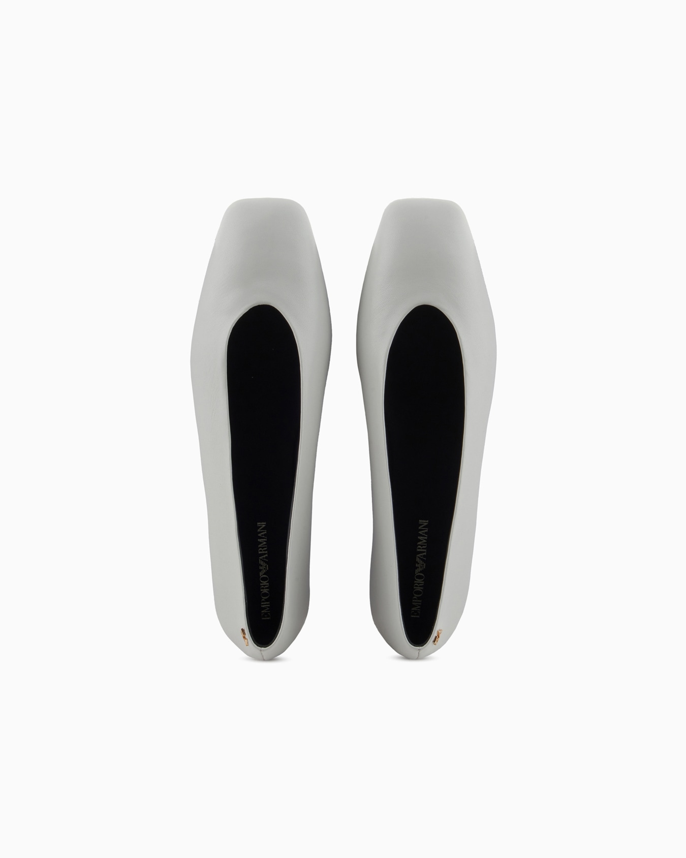 Nappa-leather square-toed ballerinas Slide 2