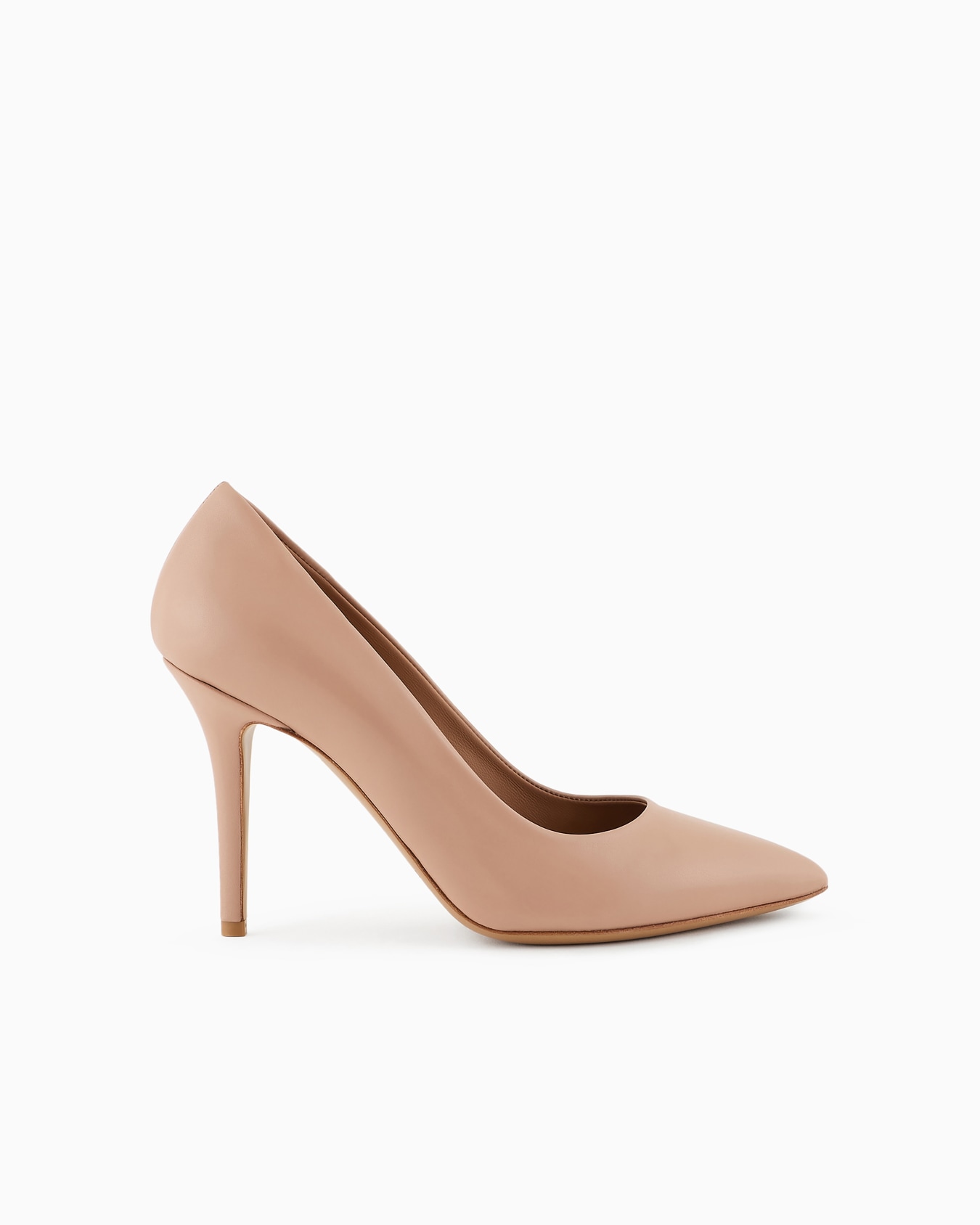 Zapato de salón de piel con tacón de aguja Diapositiva 0