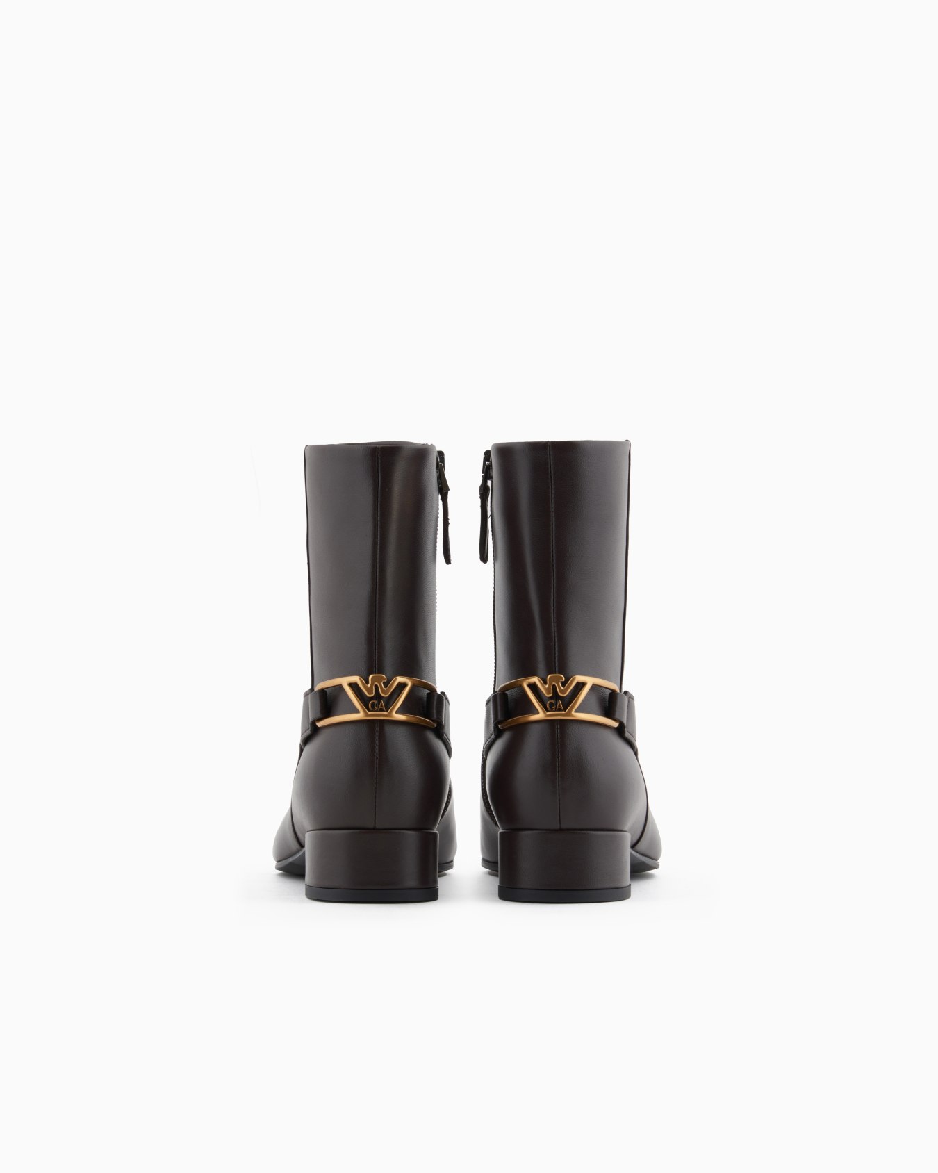 Bottines en nappa avec plaque aigle Diapositive 2