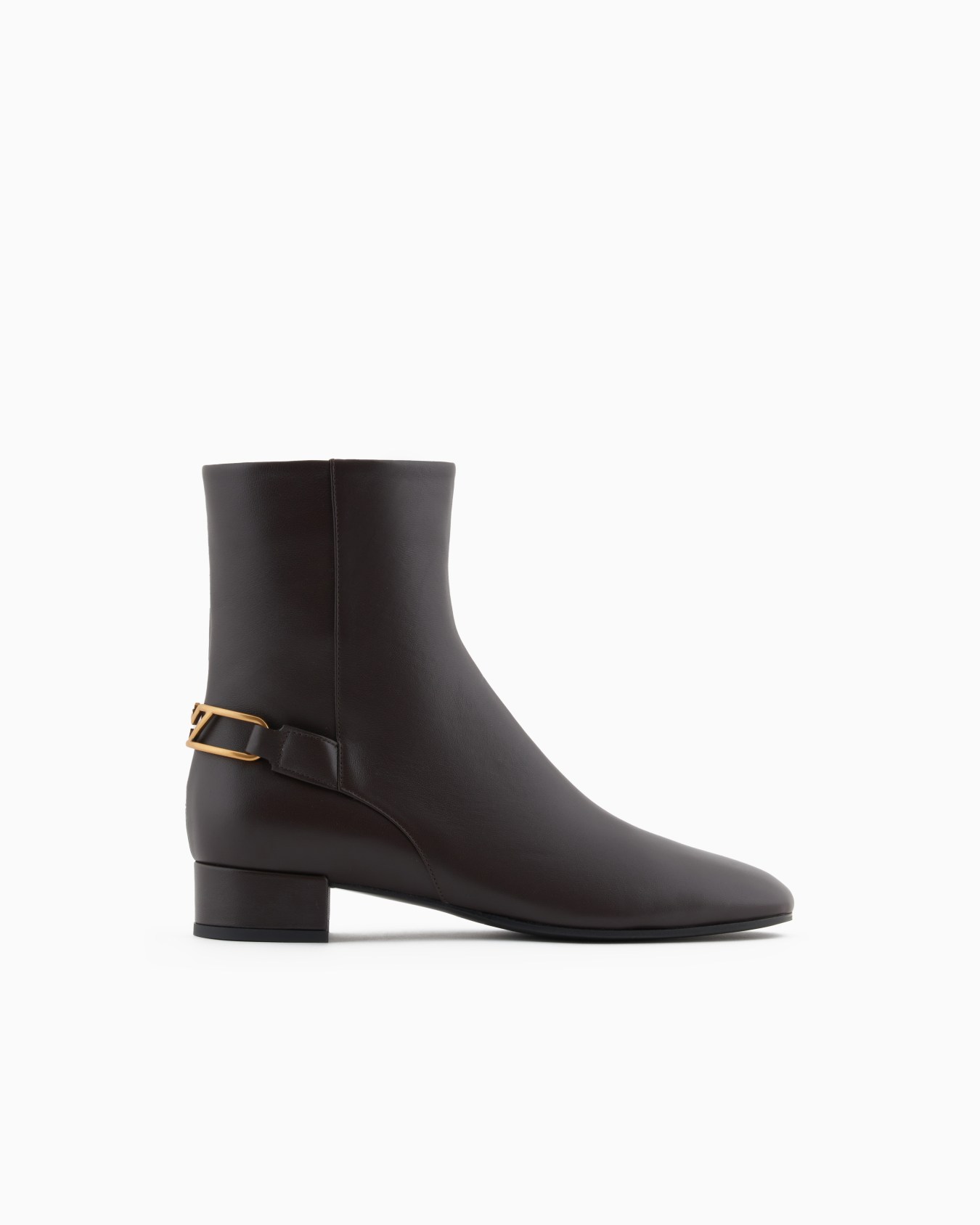 Bottines en nappa avec plaque aigle Diapositive 0