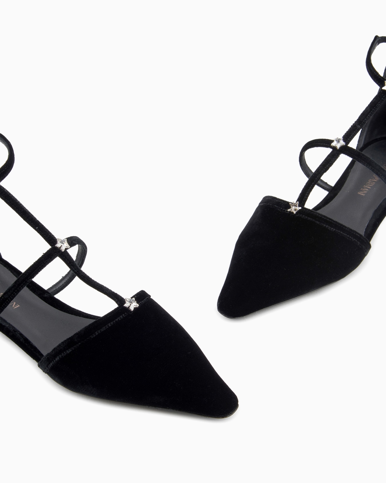 Pointed boots with velvet cage construction Slide 3
