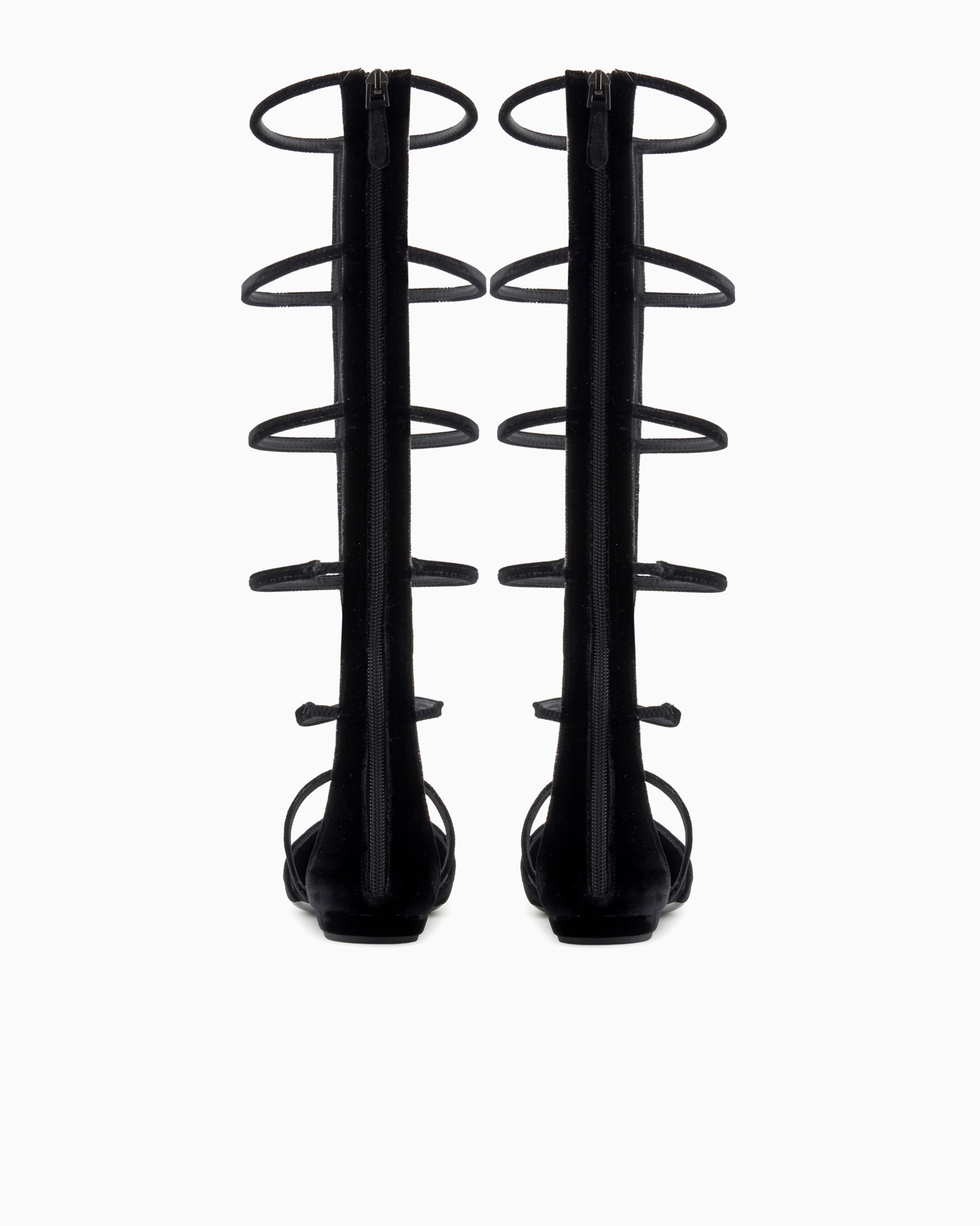 Pointed boots with velvet cage construction Slide 2