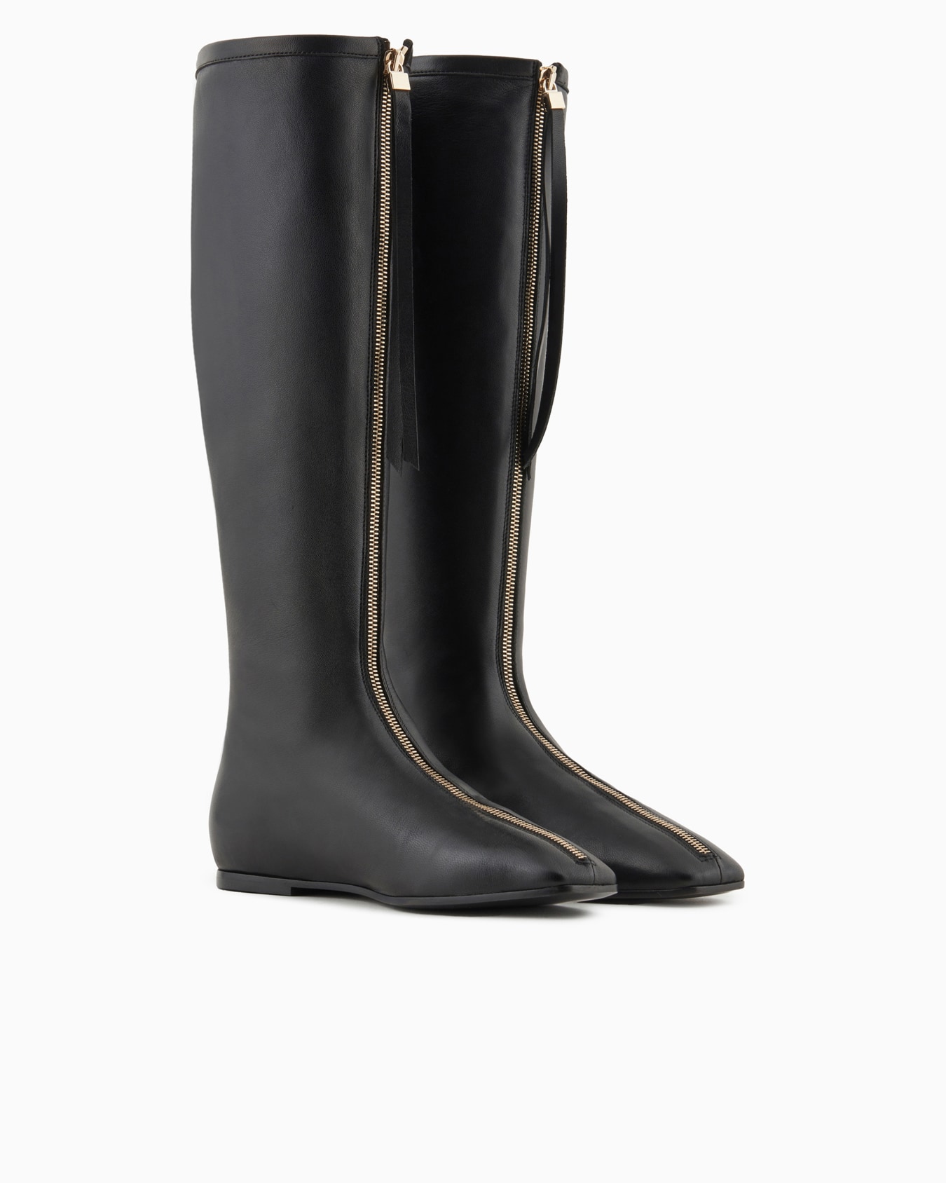 Full-zip nappa-leather boots Slide 1