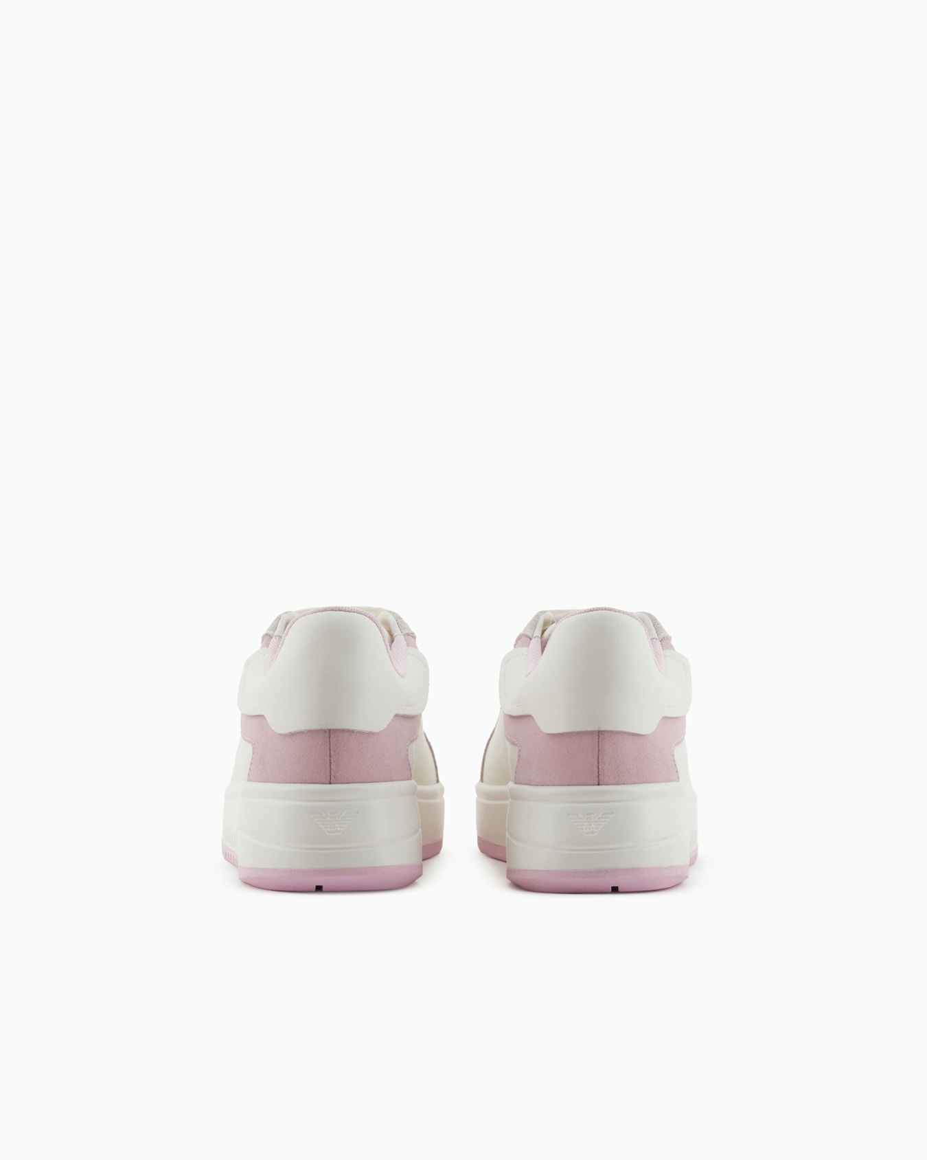Leather sneakers with suede details and eagle plate Slide 3