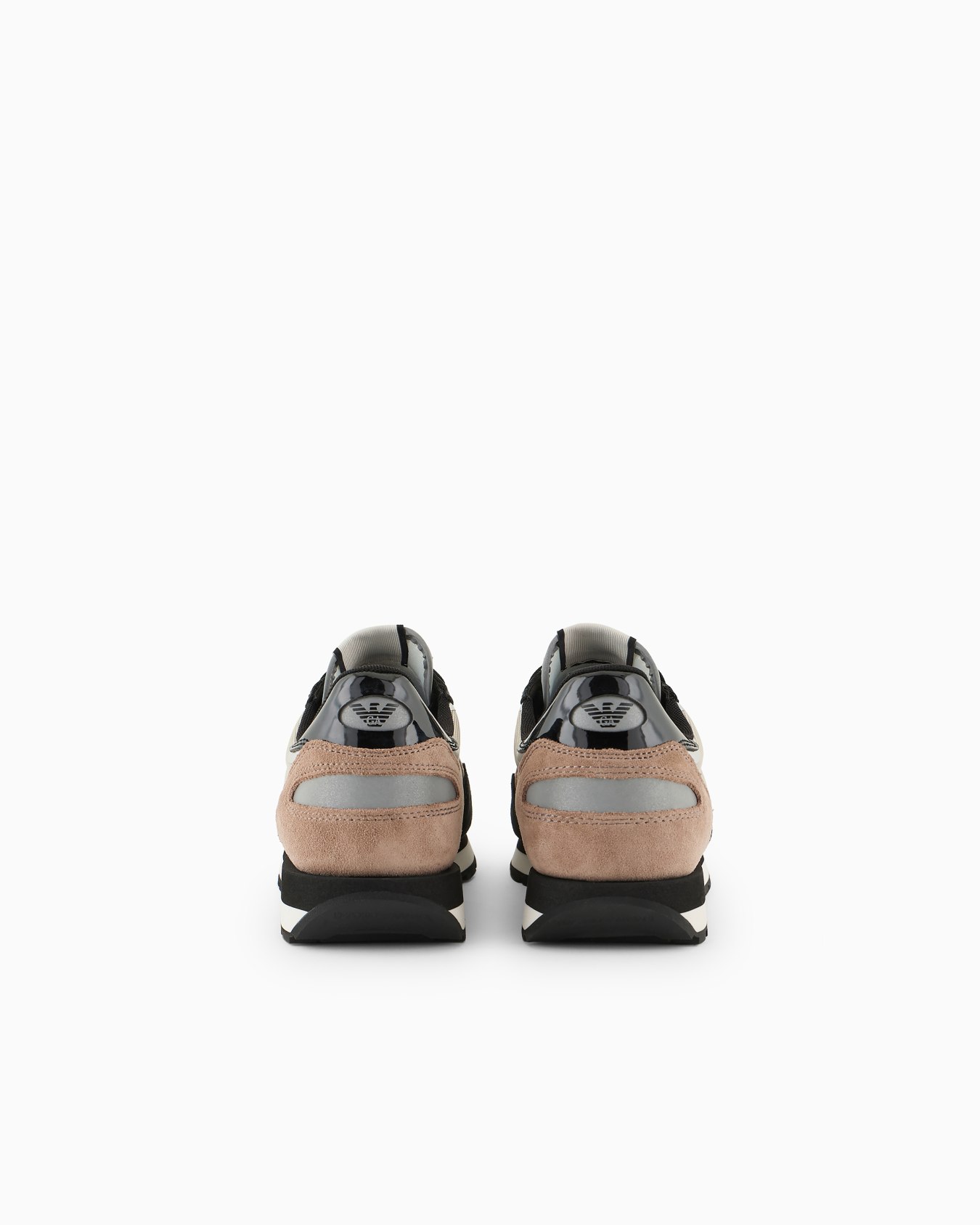 Sneakers en cuir suédé avec détails en nylon et reflex Diapositive 3