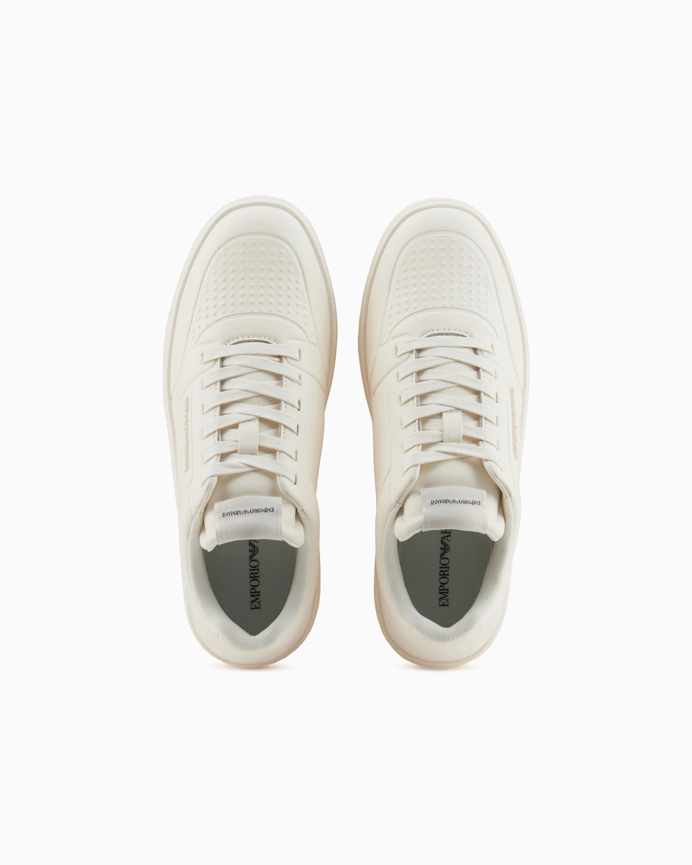 Leather sneakers with thermoformed details Slide 2
