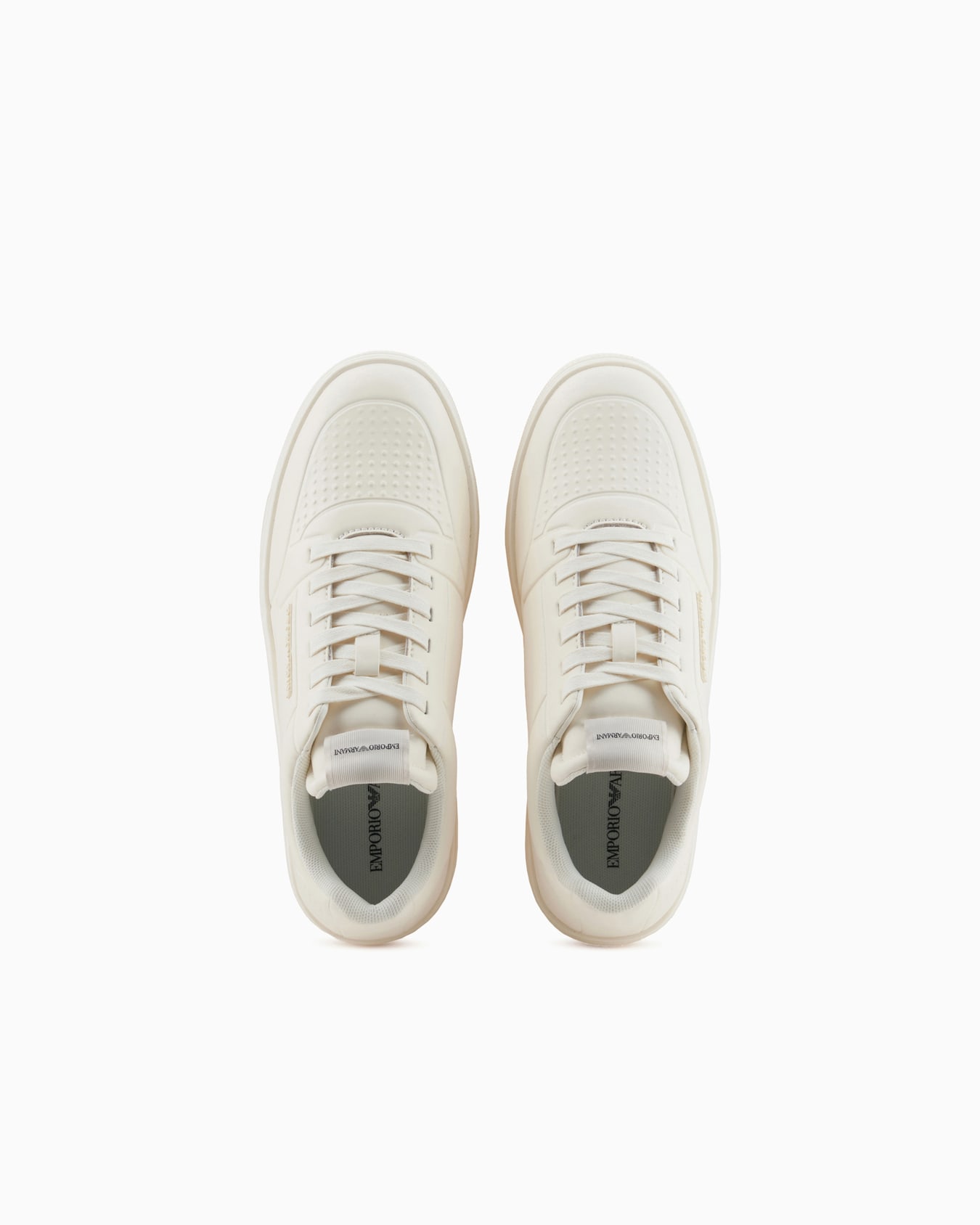 Leather sneakers with thermoformed details Slide 2