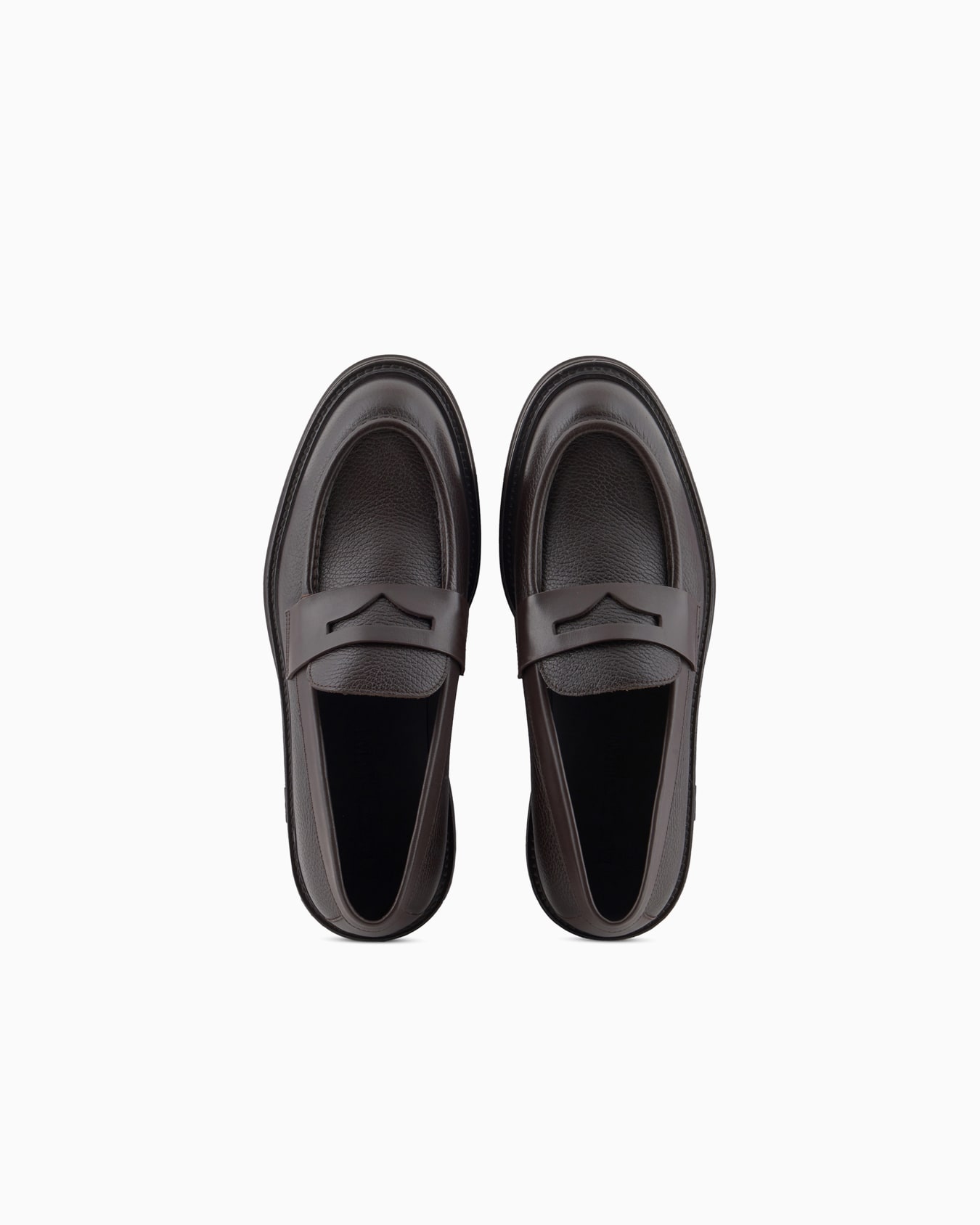 Pebbled leather loafers Slide 2