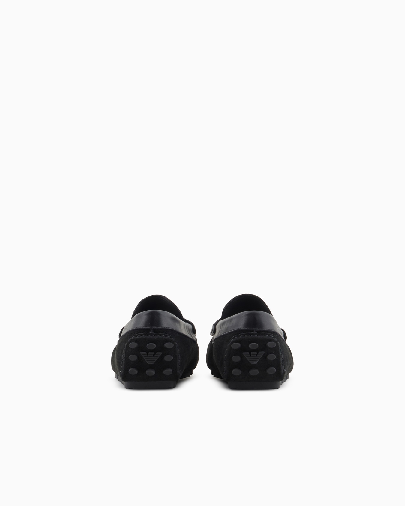 Micro-perforated suede driving loafers Slide 3
