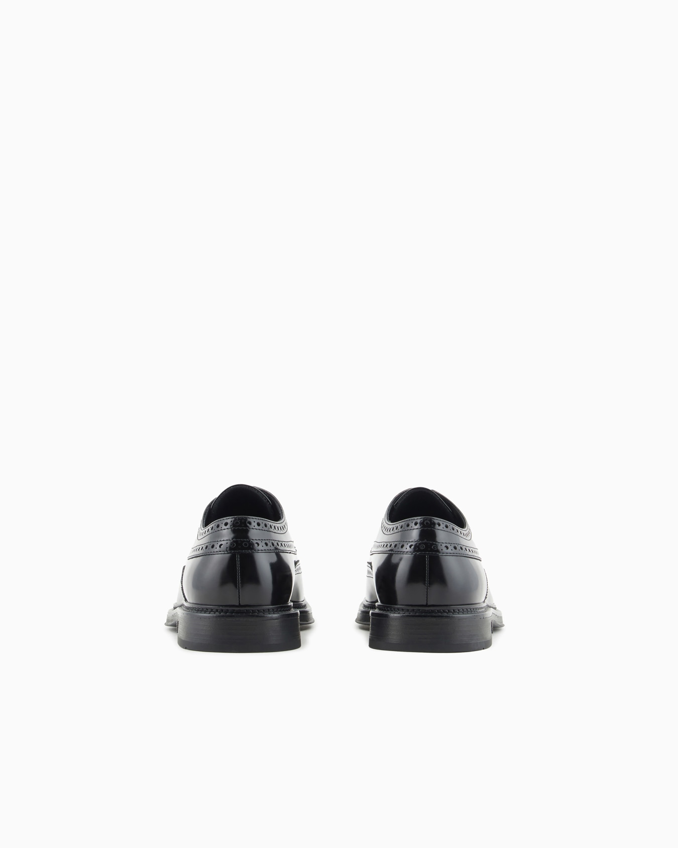 Brushed leather Derby shoes with wingtip perforations Slide 3