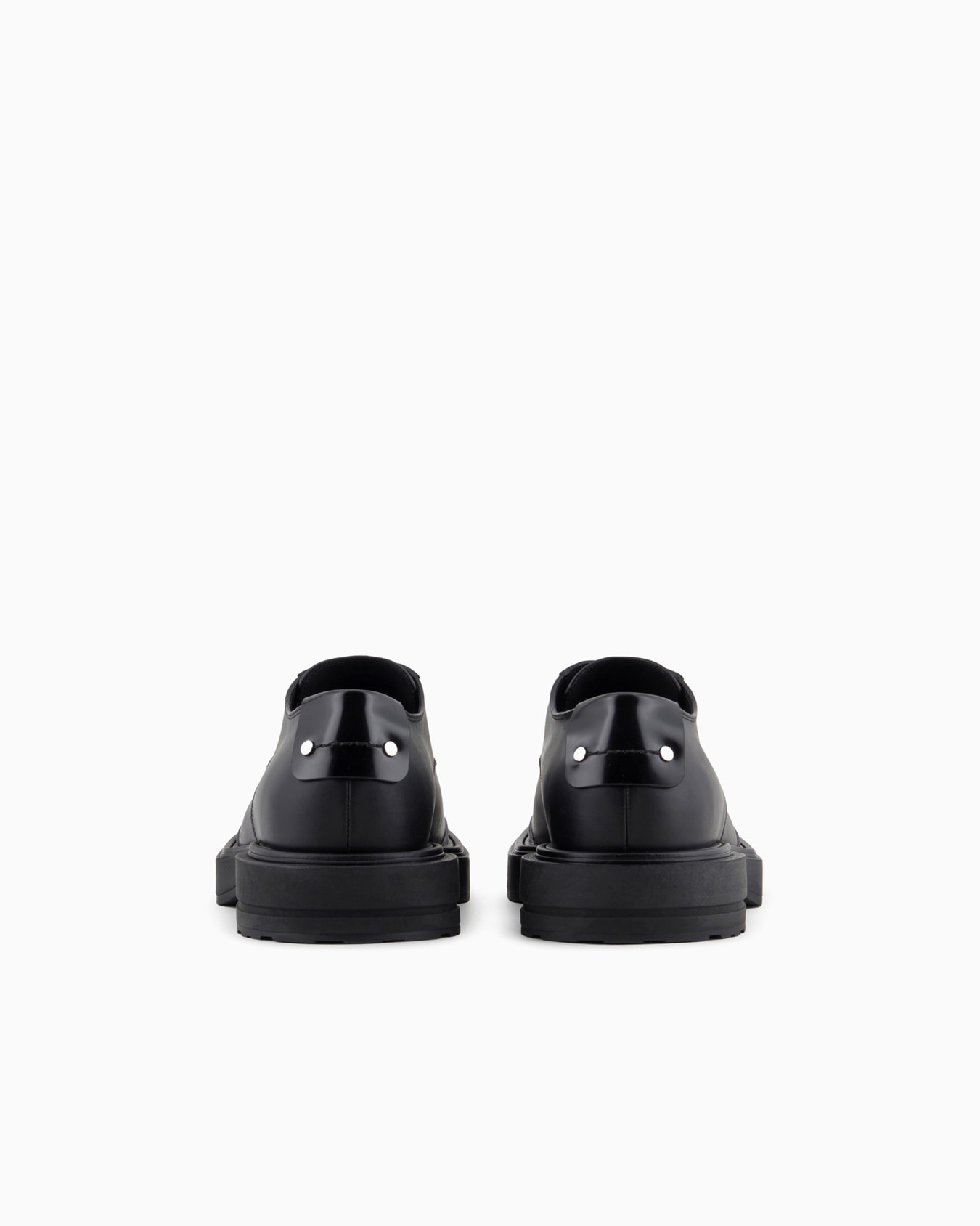 Leather Derby shoes with metal details Slide 3