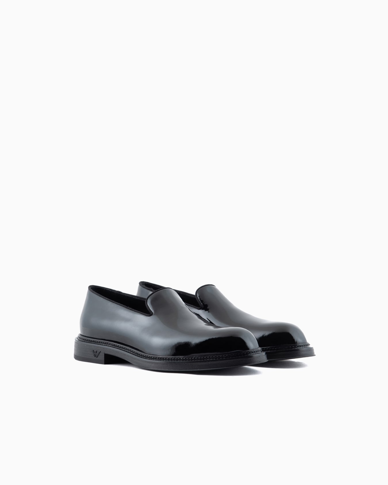 Patent-leather slipper loafers Slide 1