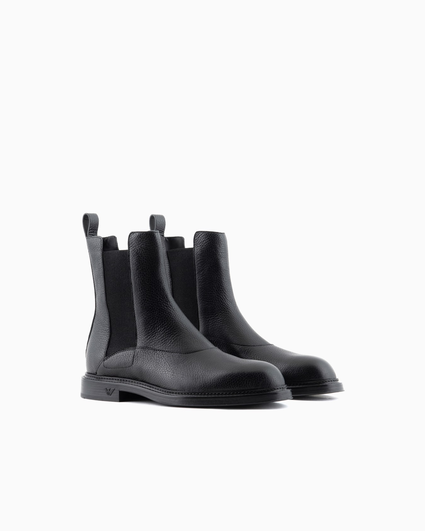 Grained leather Chelsea boots Slide 1