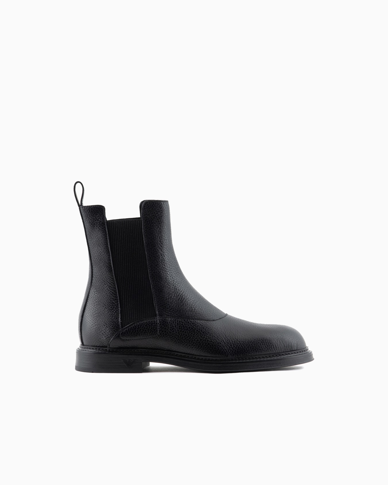 Grained leather Chelsea boots Slide 0