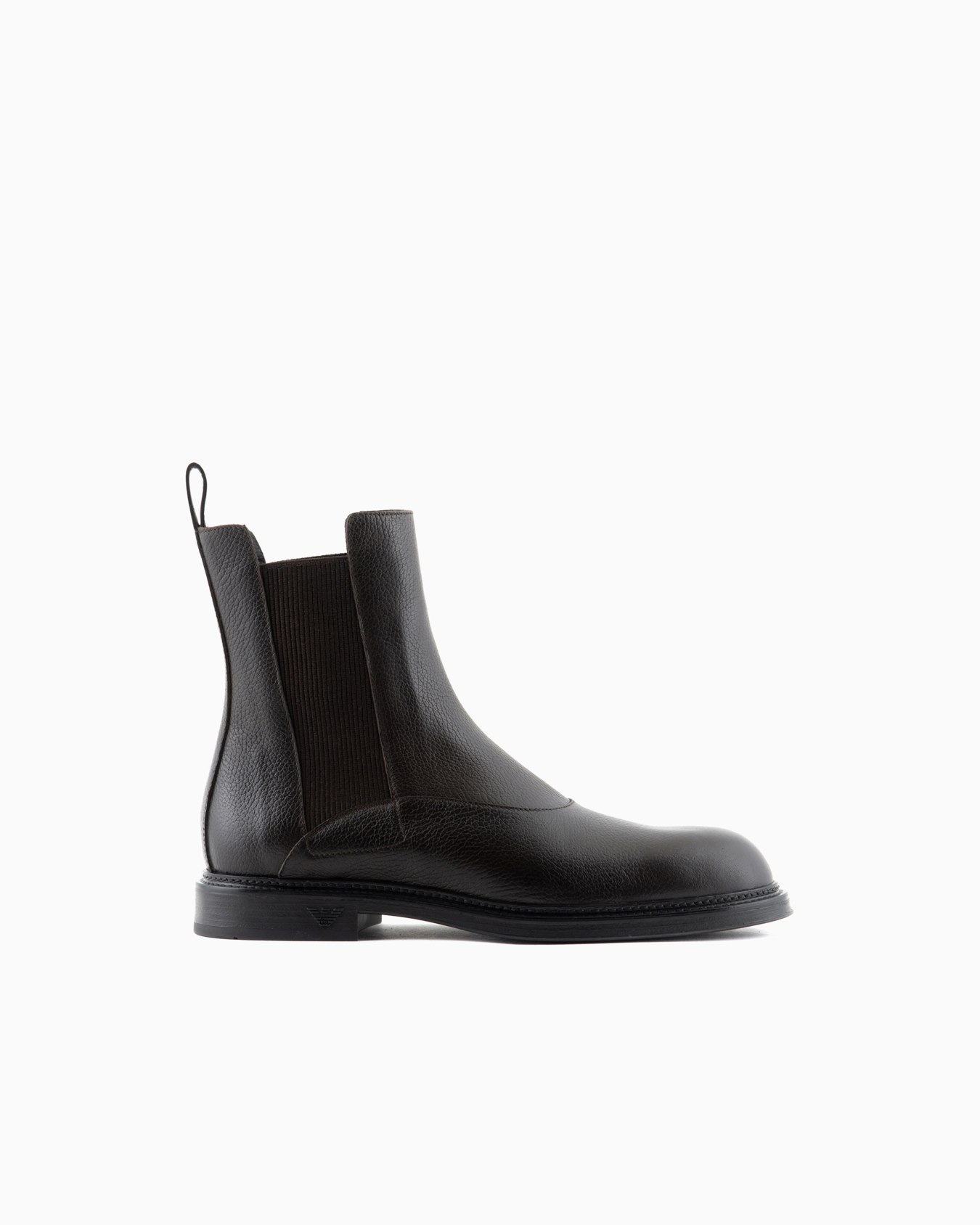 Grained leather Chelsea boots Slide 0