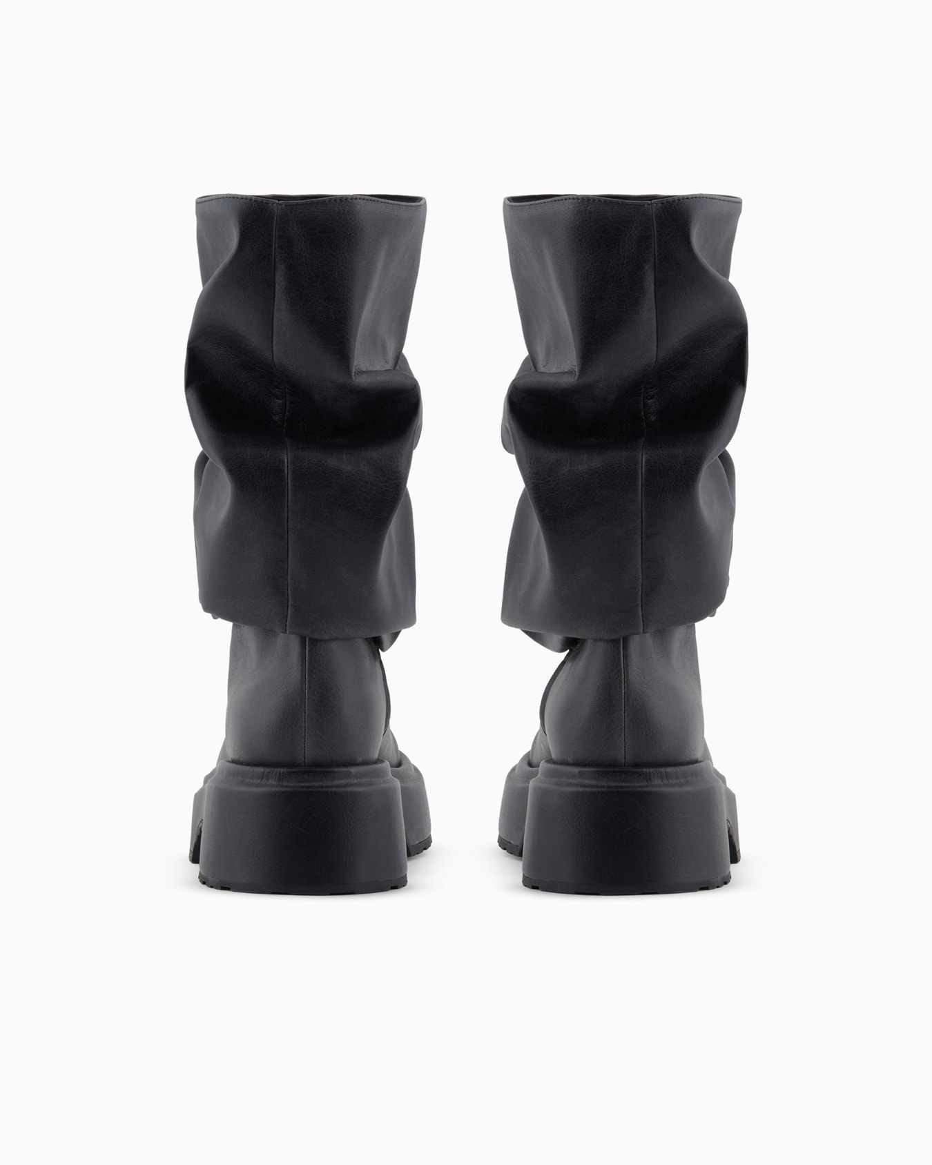 Chunky-Stiefel mit Drapierung in Nappa-Optik Folie 2