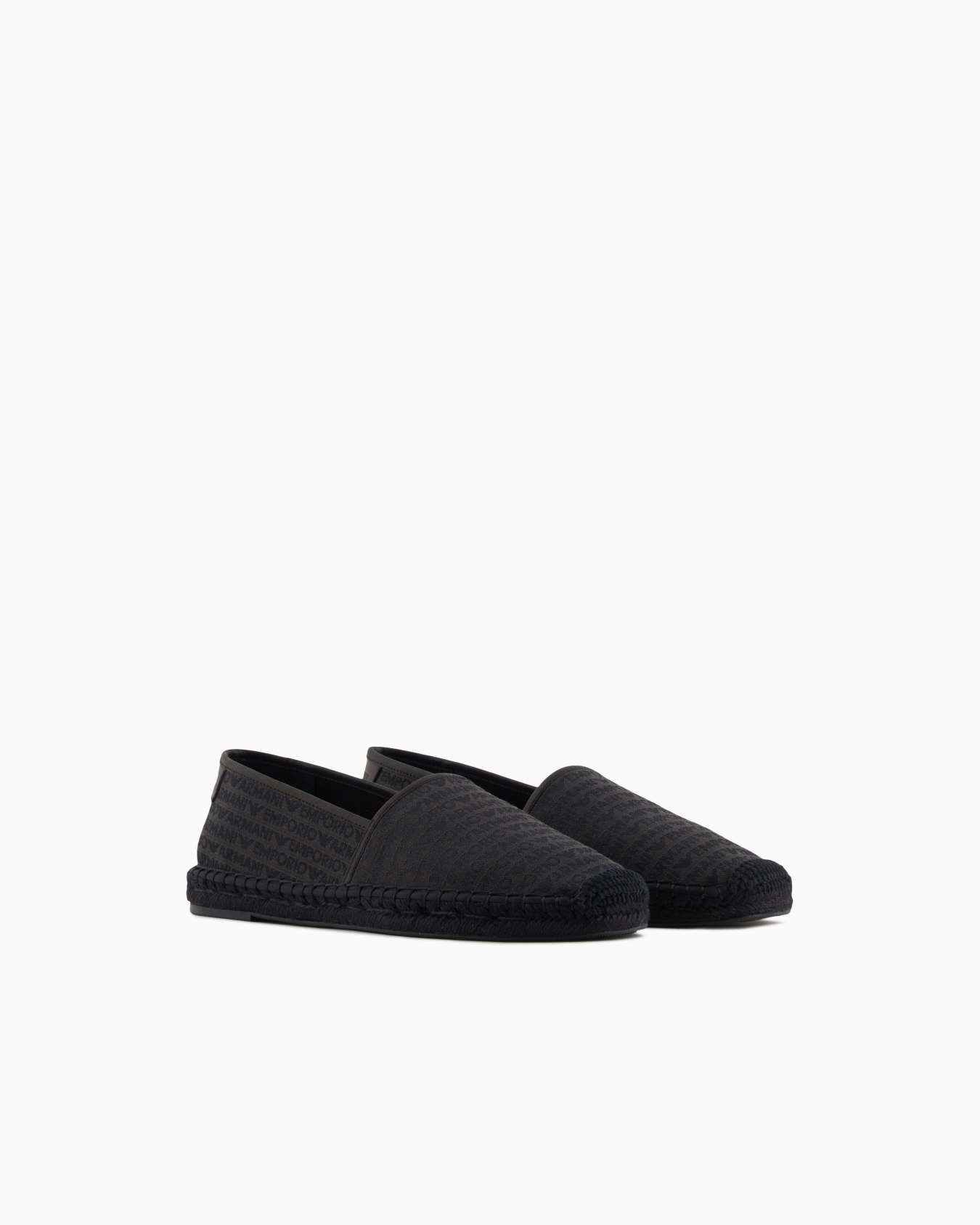 Espadrilles en tissu jacquard avec inscription logo all over Diapositive 1