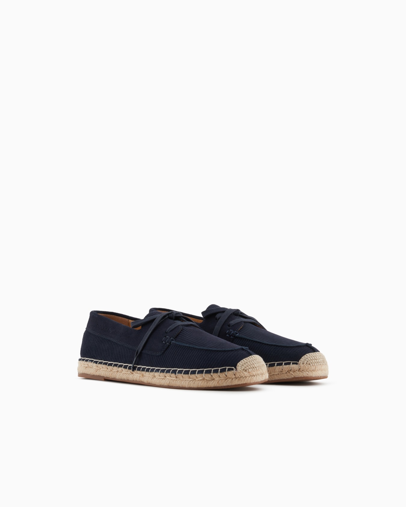 Boat-style espadrilles in multi-striped suede Slide 1