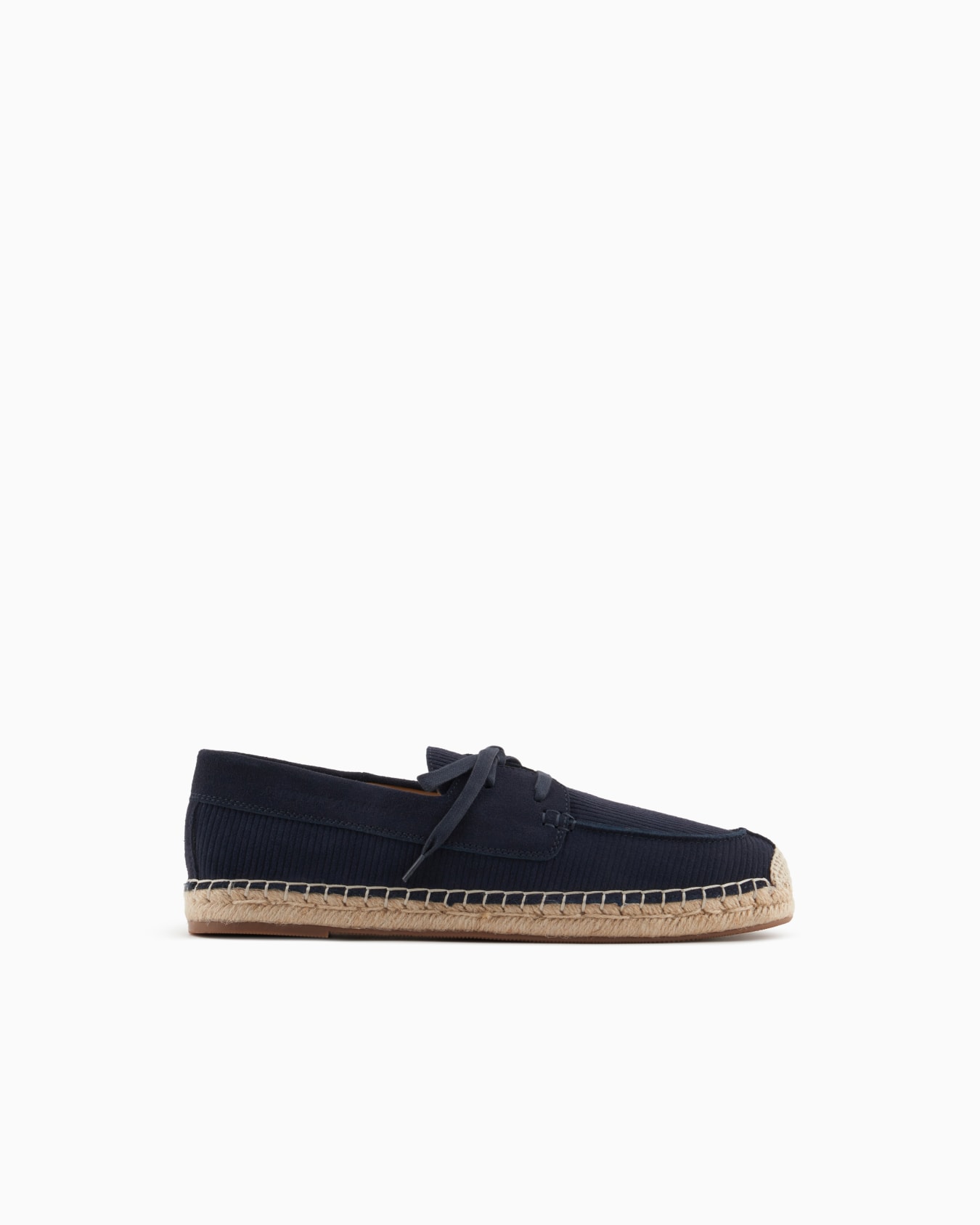 Boat-style espadrilles in multi-striped suede Slide 0