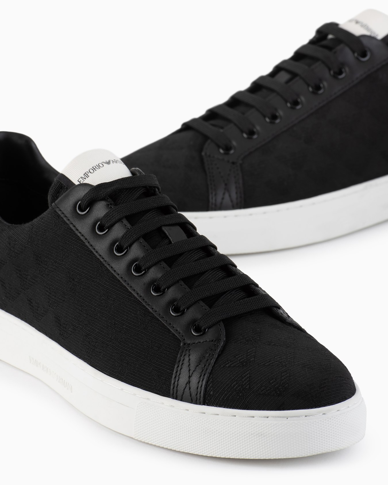 Nylon sneakers with jacquard all-over eagle Slide 2
