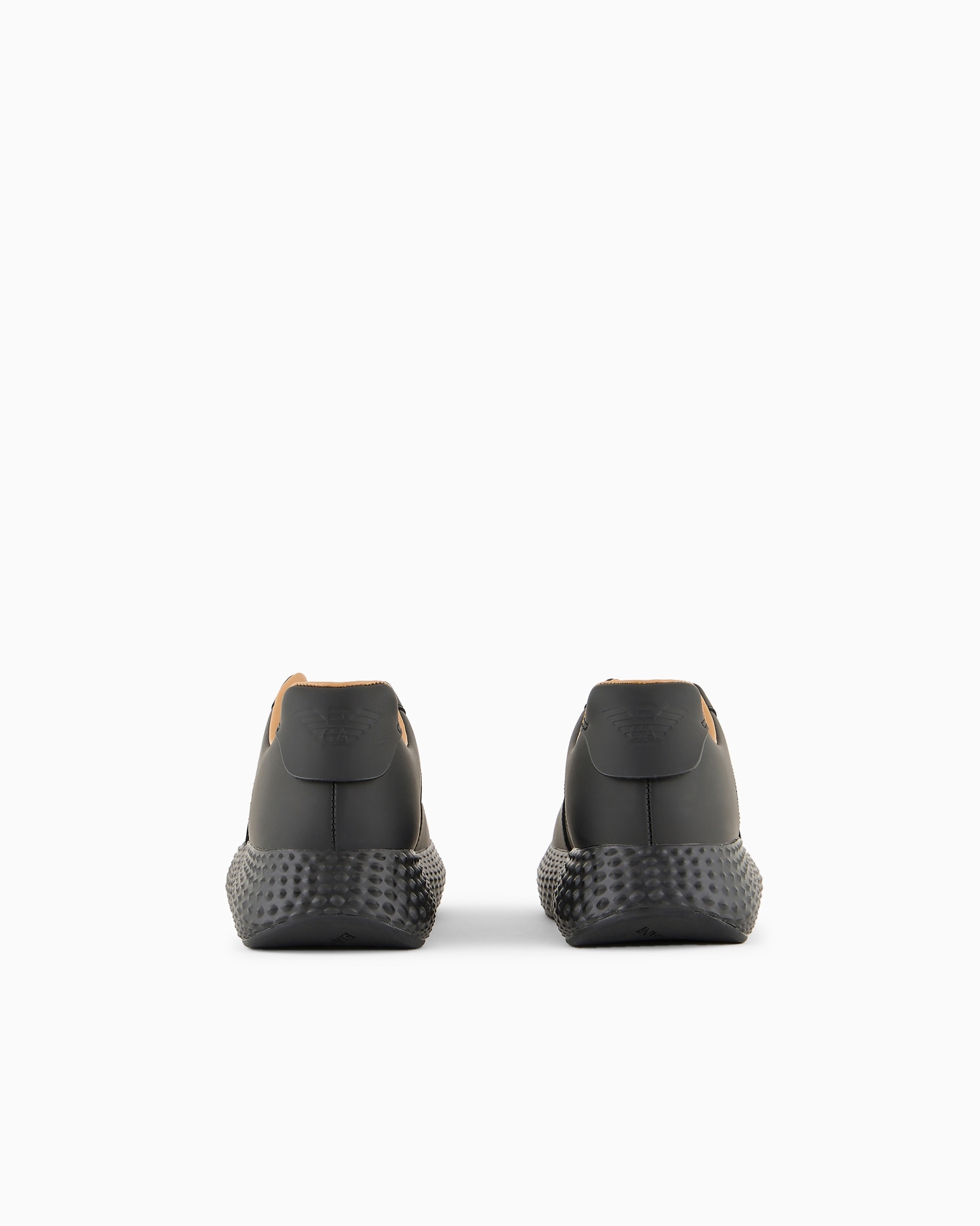 Leather sneakers with ribbed high sole Slide 3