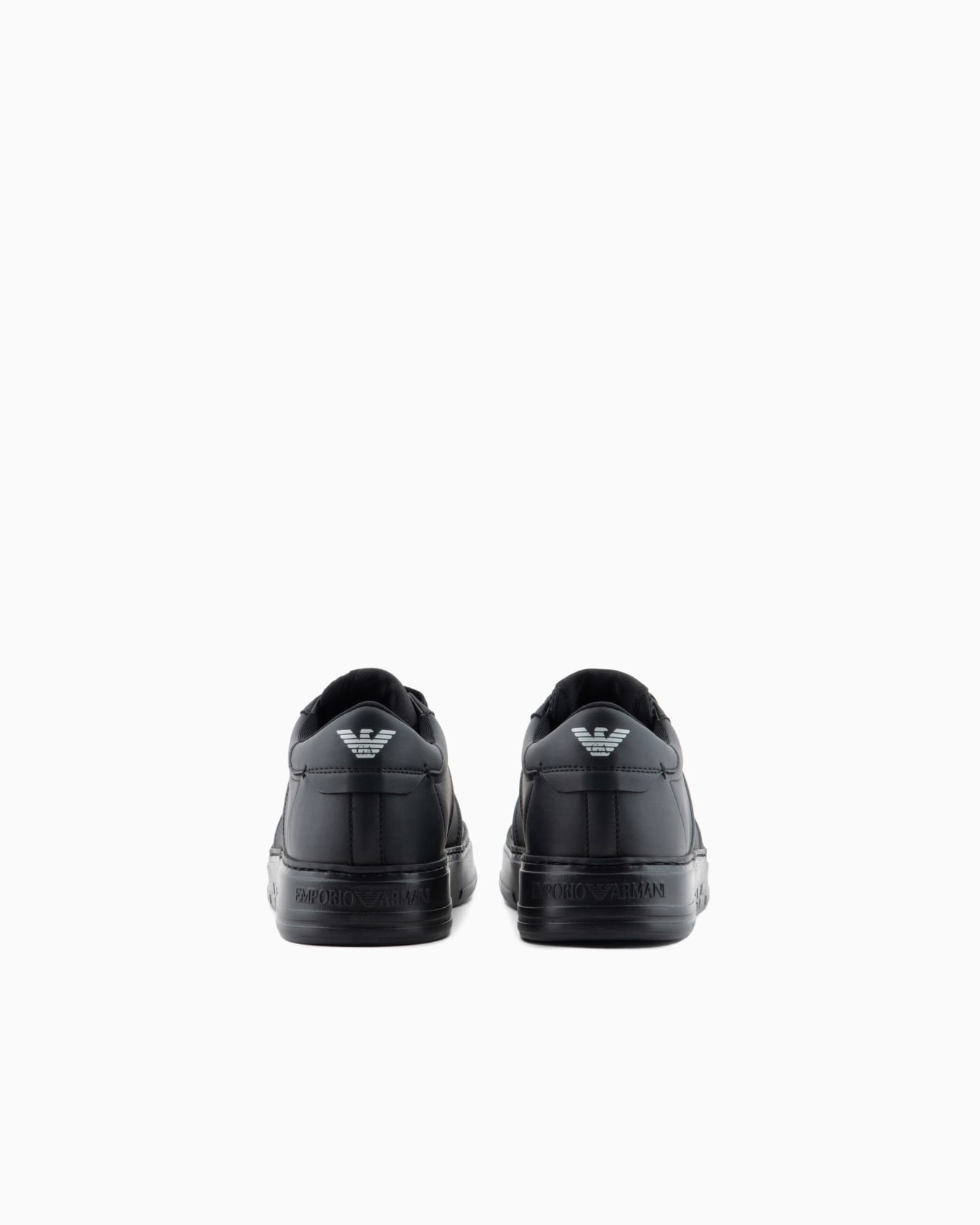 Leather sneakers with logo detail Slide 3
