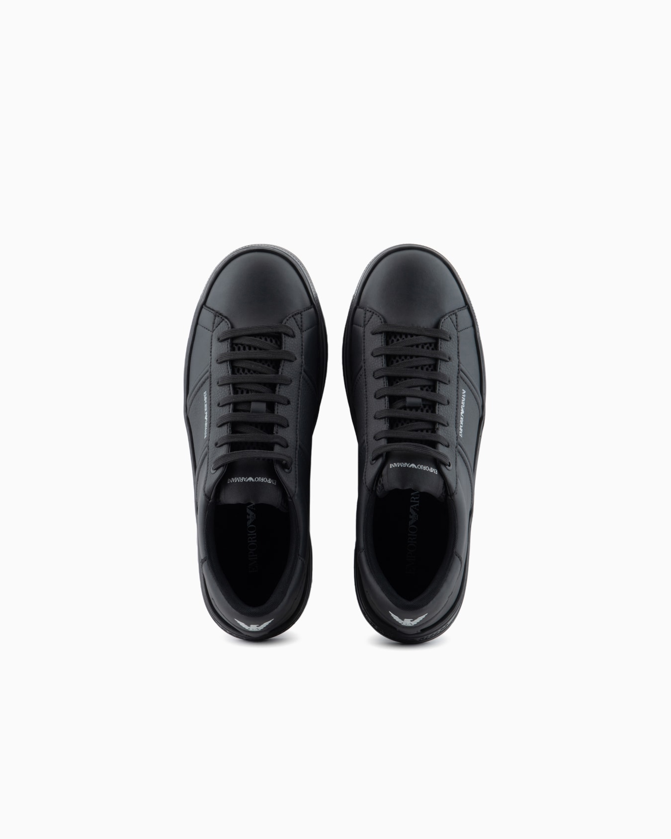 Leather sneakers with logo detail Slide 2