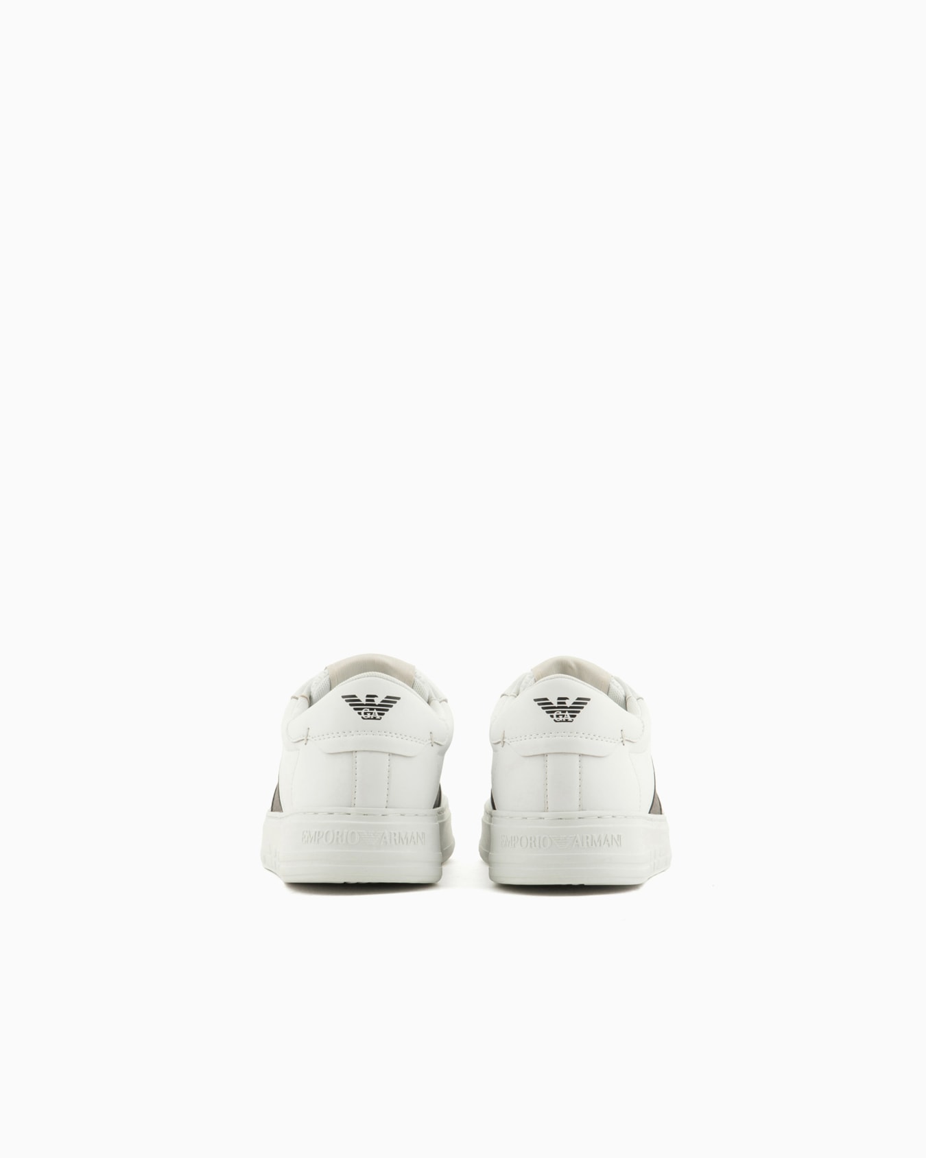 Leather sneakers with logo detail Slide 3
