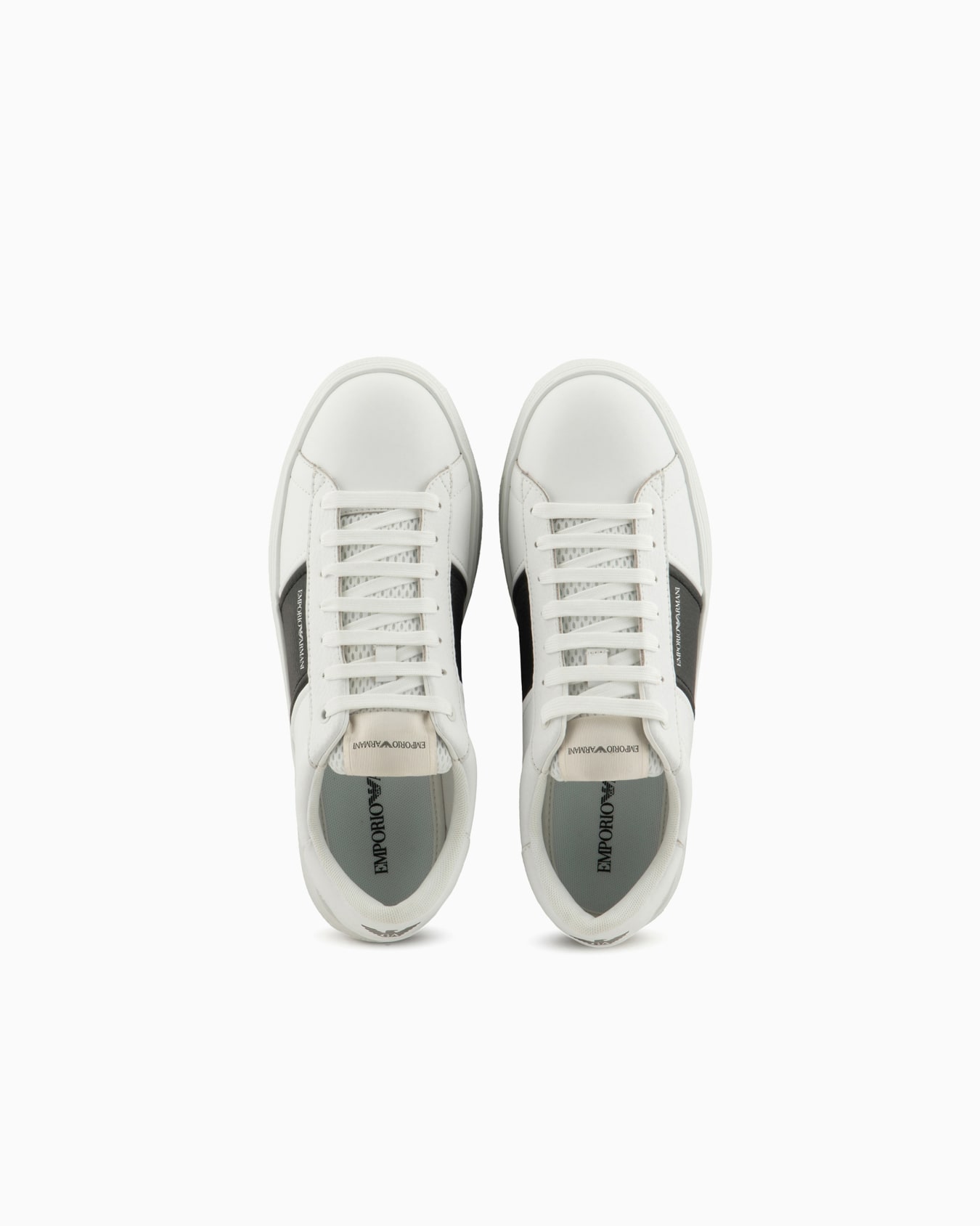 Leather sneakers with logo detail Slide 2