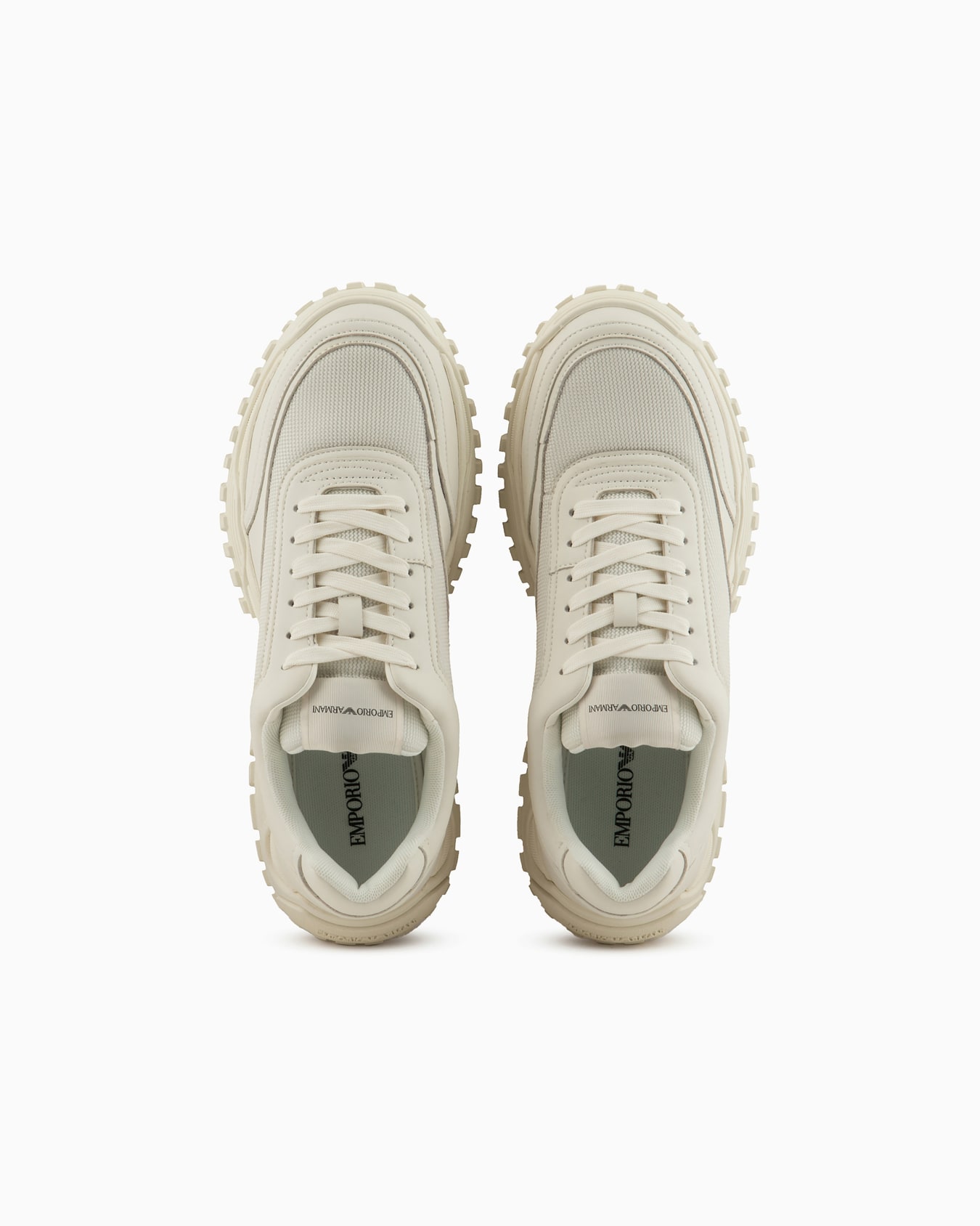 Matching mesh and leather sneakers Slide 2