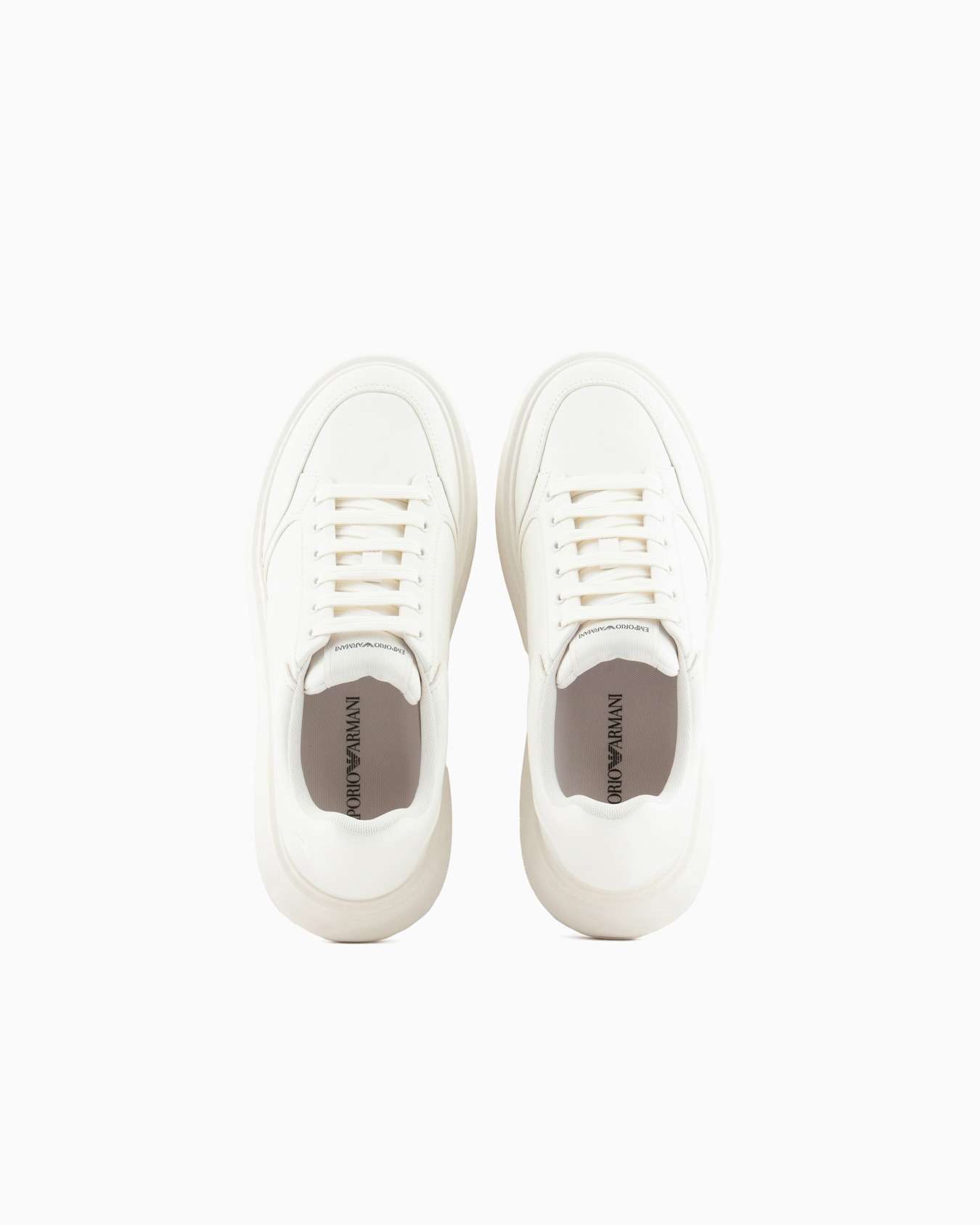 Leather sneakers with side logo Slide 2