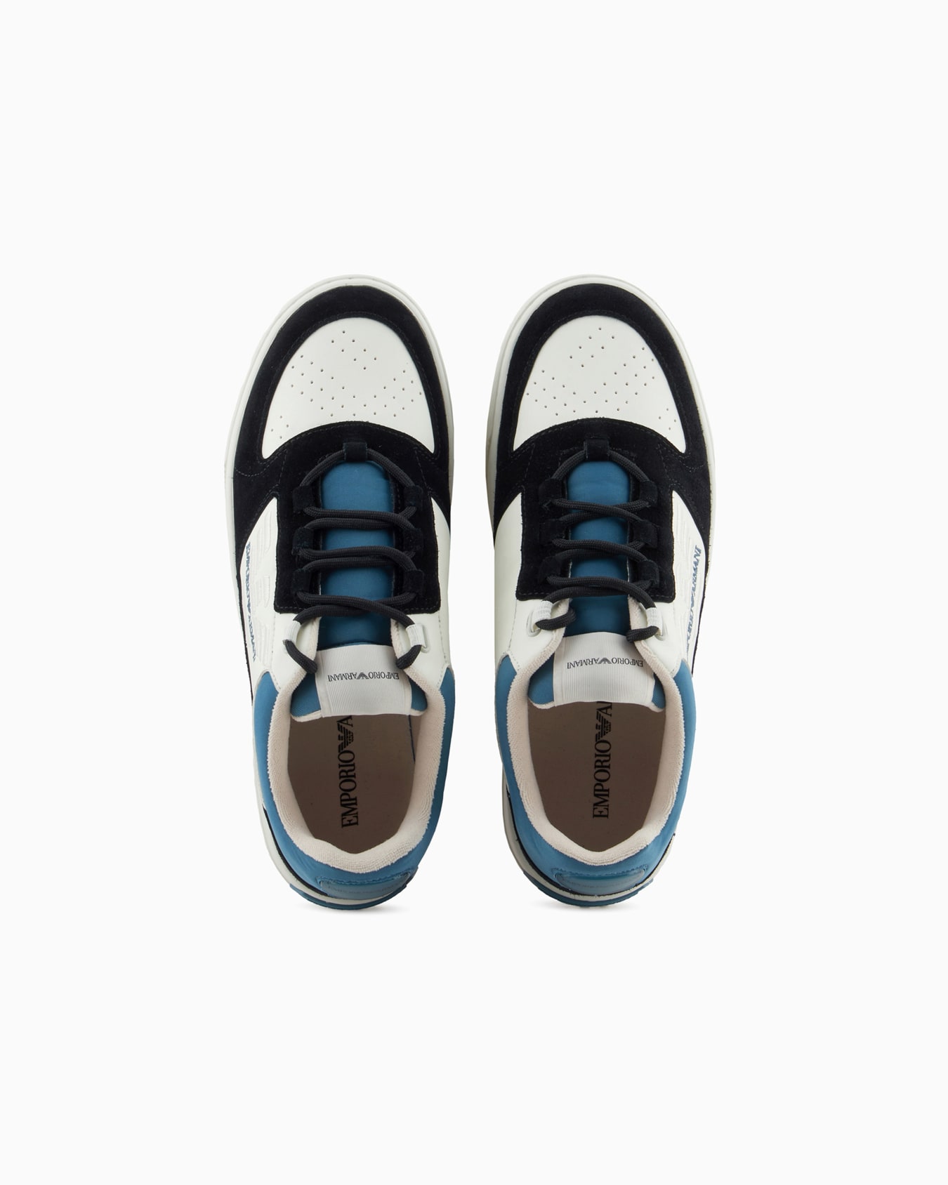 Deportivas de piel con detalles de ante y maxiáguila en relieve Diapositiva 2